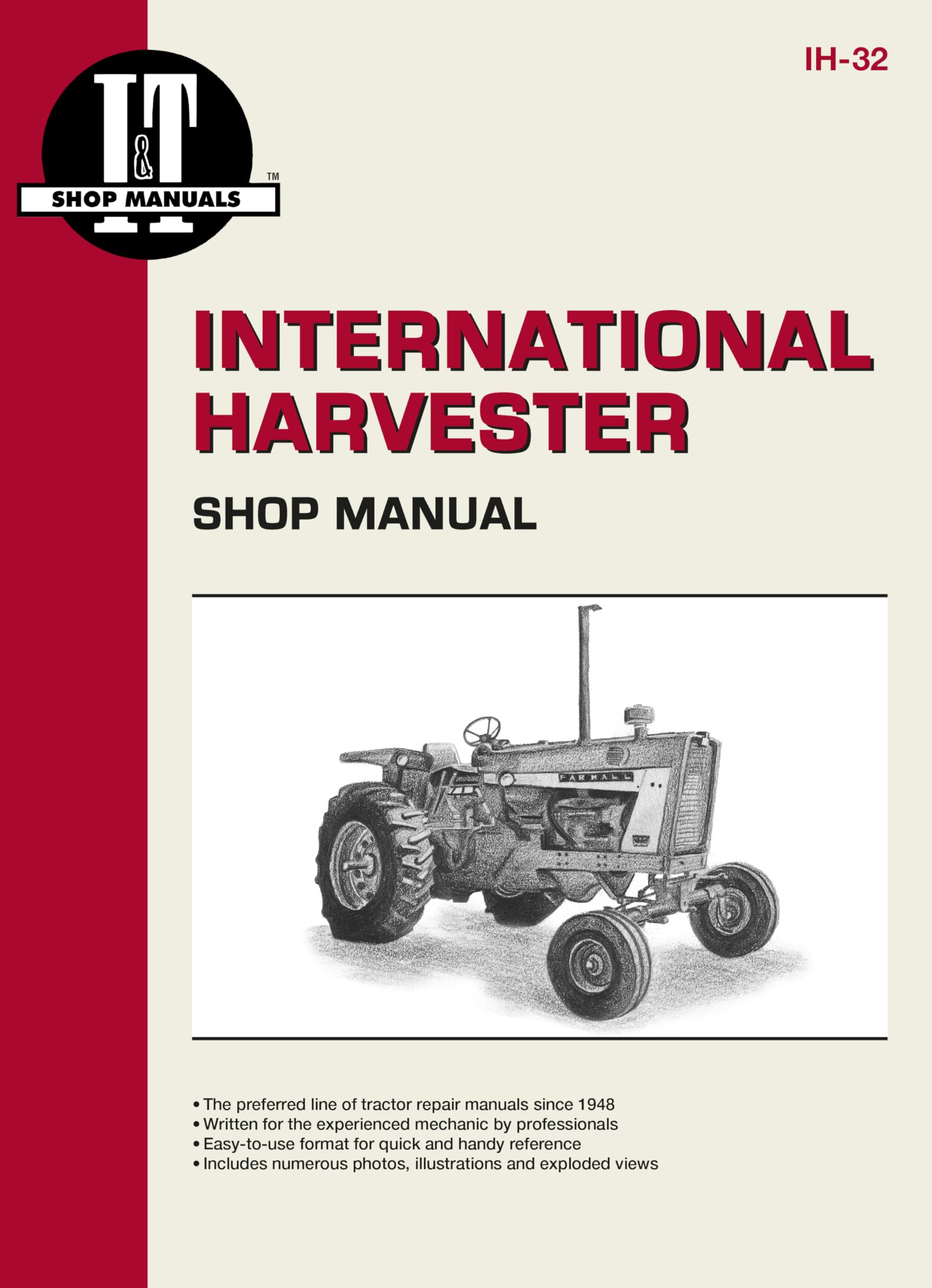 International Harvester Shop Manual Series 706 756 806 856 1206 + (Manual Ih32),Used