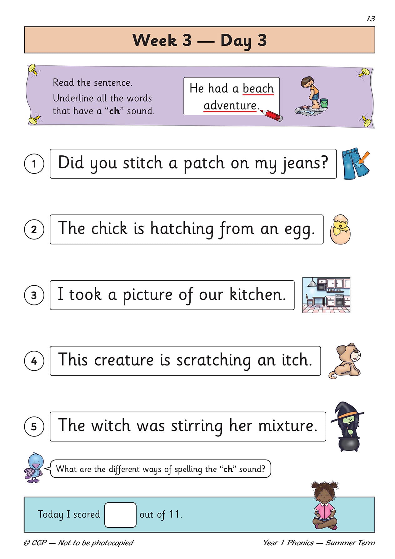 New KS1 Phonics Daily Practice Book: Year 1 Summer Term: superb for catchup and learning at home (CGP KS1 English),Used