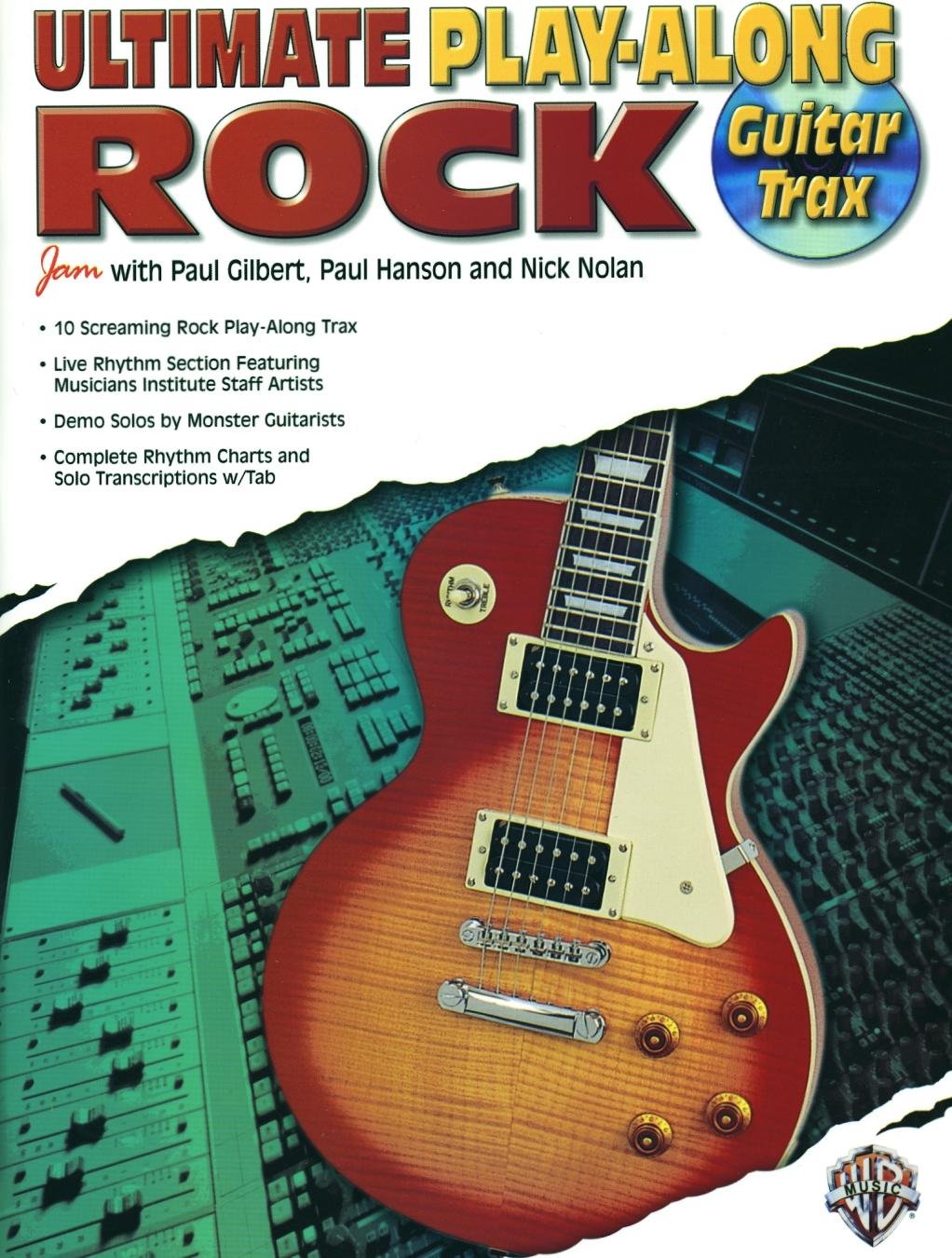 Ultimate Playalong Guitar Trax Rock: Book & Cd,Used