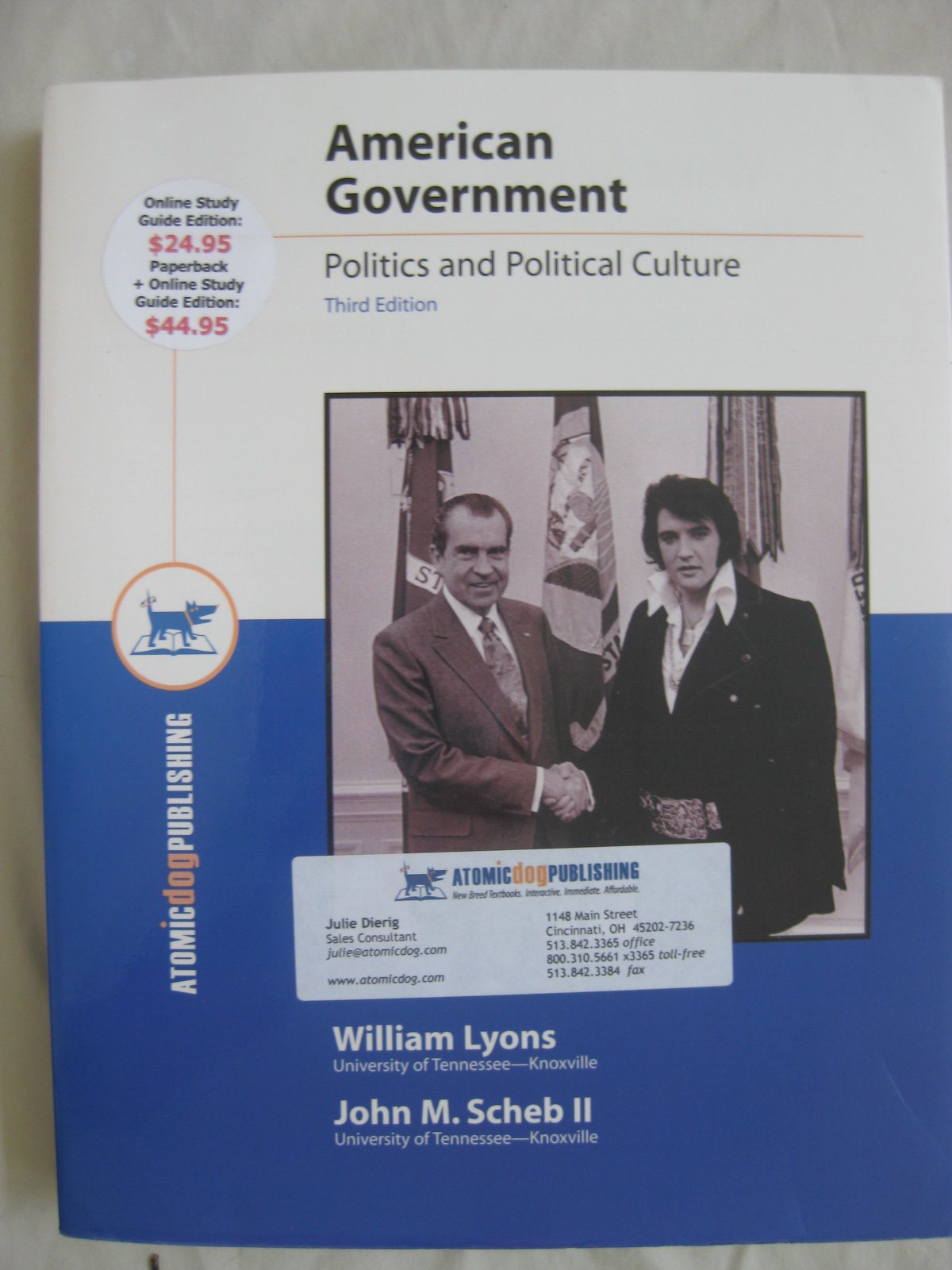 American Government: Politics and Political Culture,Used