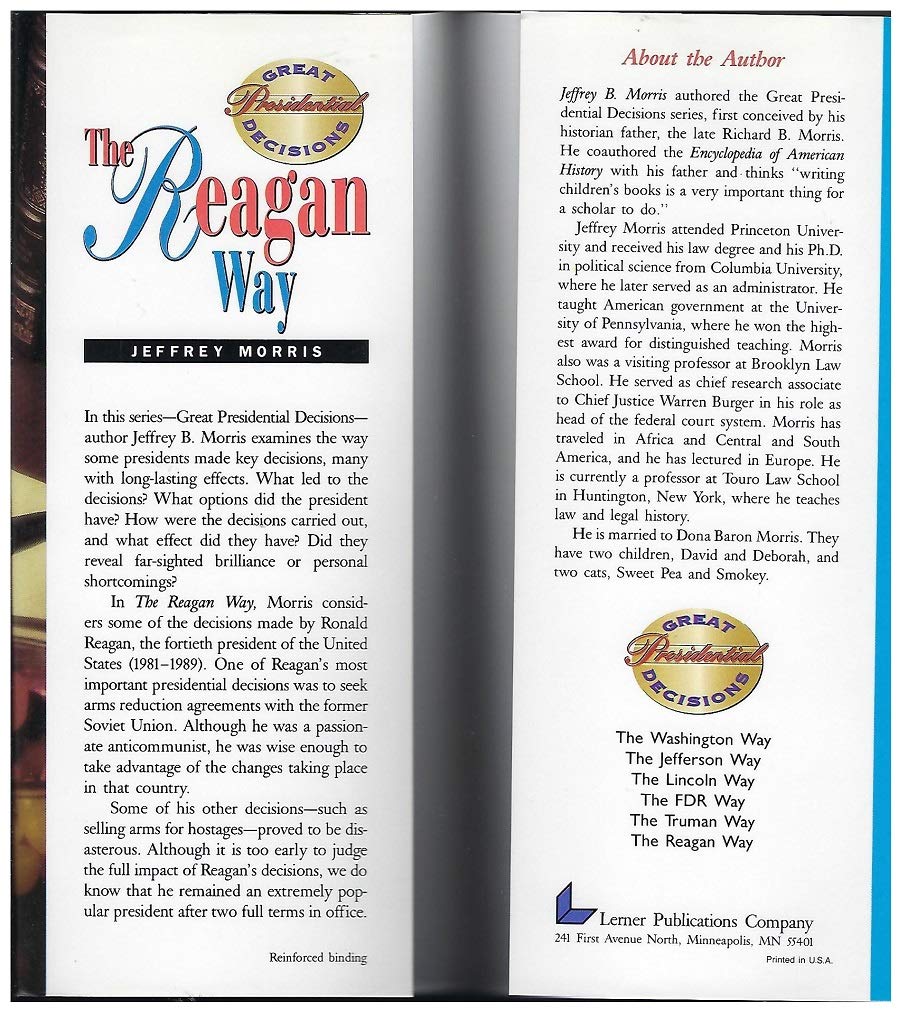 The Reagan Way (Great Presidential Decisions),Used