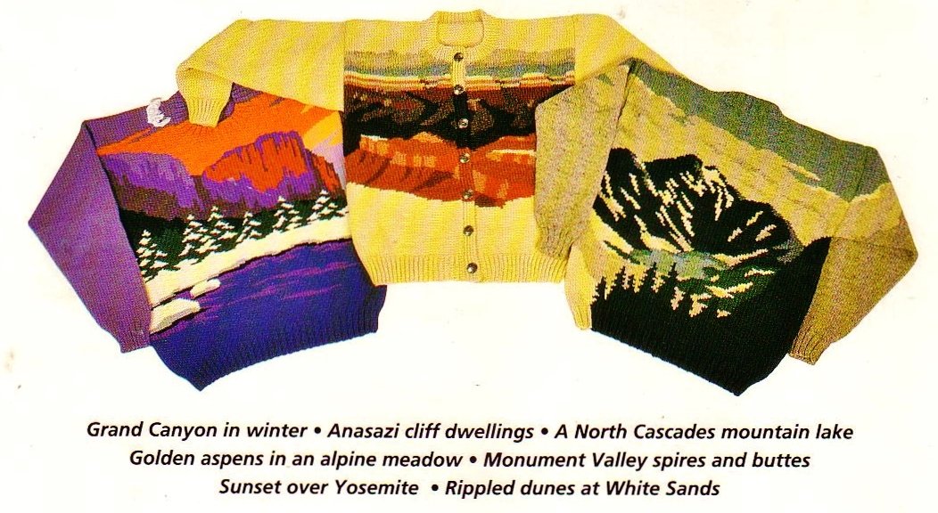 Sweaterscapes Of The American West: A Collection Of Designs For Machine And Hand Knitters,Used