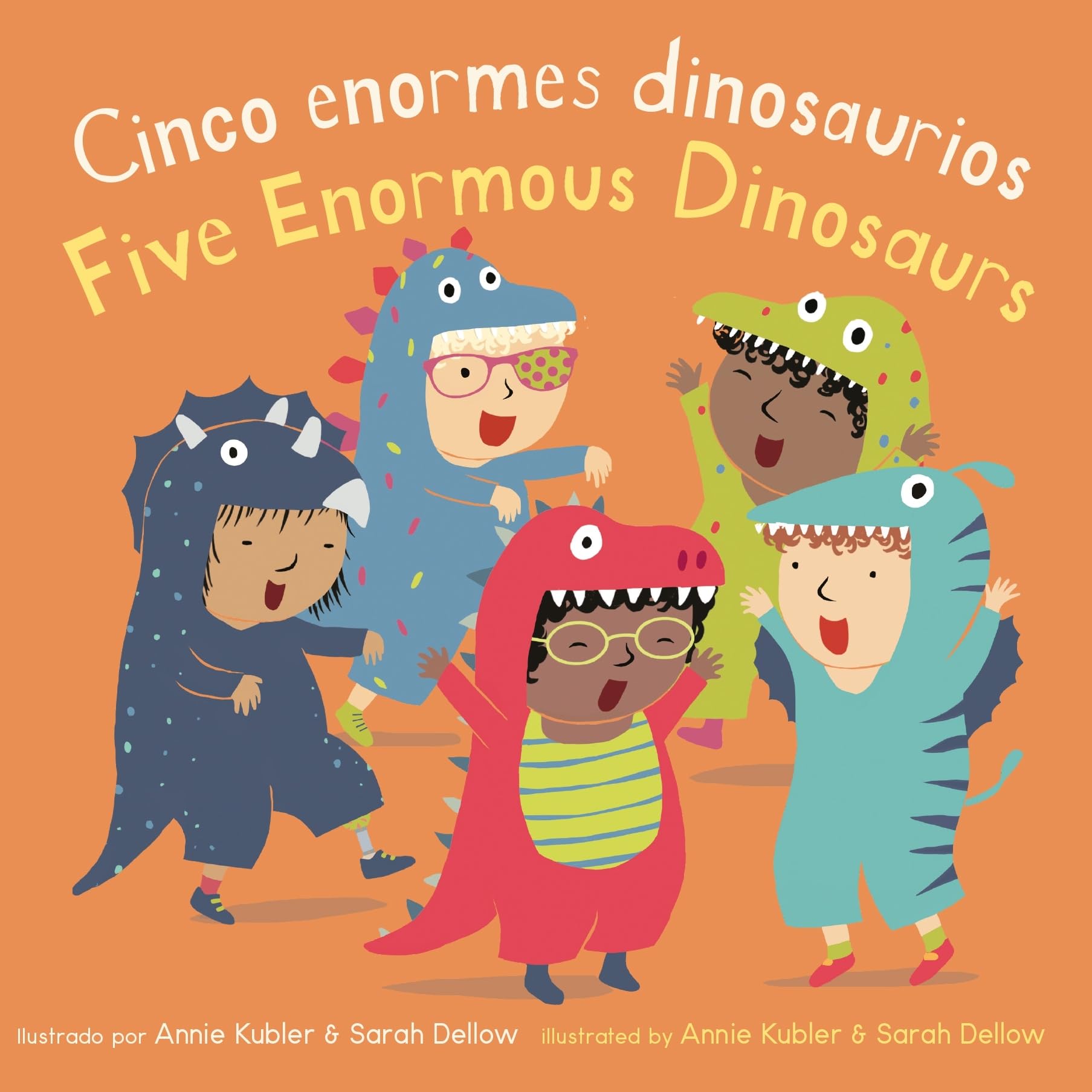 Cinco Pequeos Dinosaurios/Five Enormous Dinosaurs (Baby Rhyme Time (Spanish/English)) (Spanish Edition) (English and Spanish Edi,New