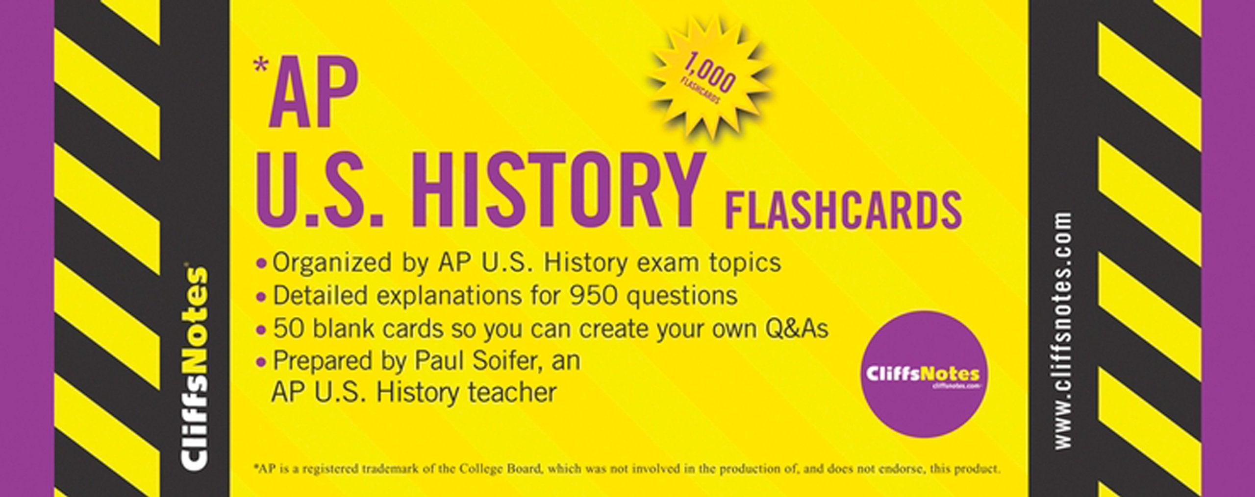 CliffsNotes AP U.S. History Flashcards,Used