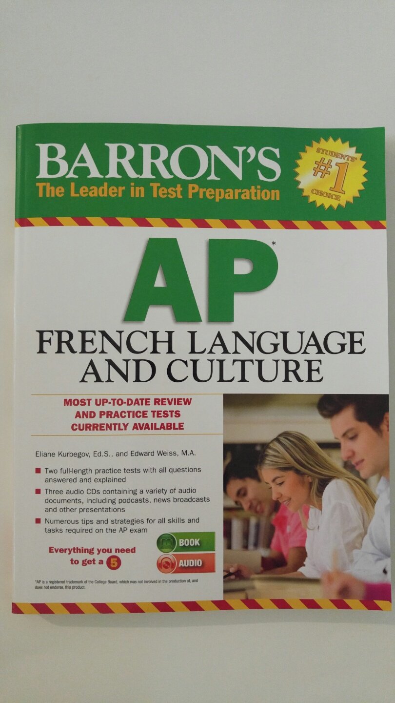Barron's AP French Language and Culture with Audio CDs,Used