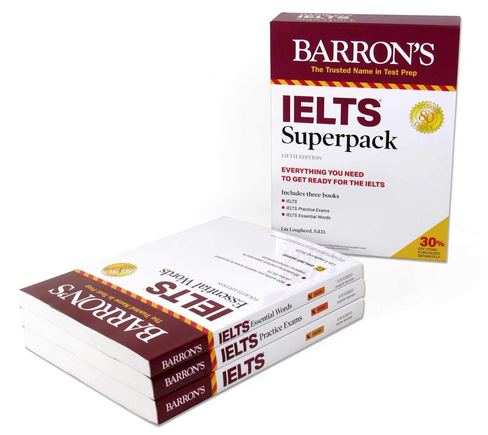 IELTS Superpack (Barron's Test Prep),Used