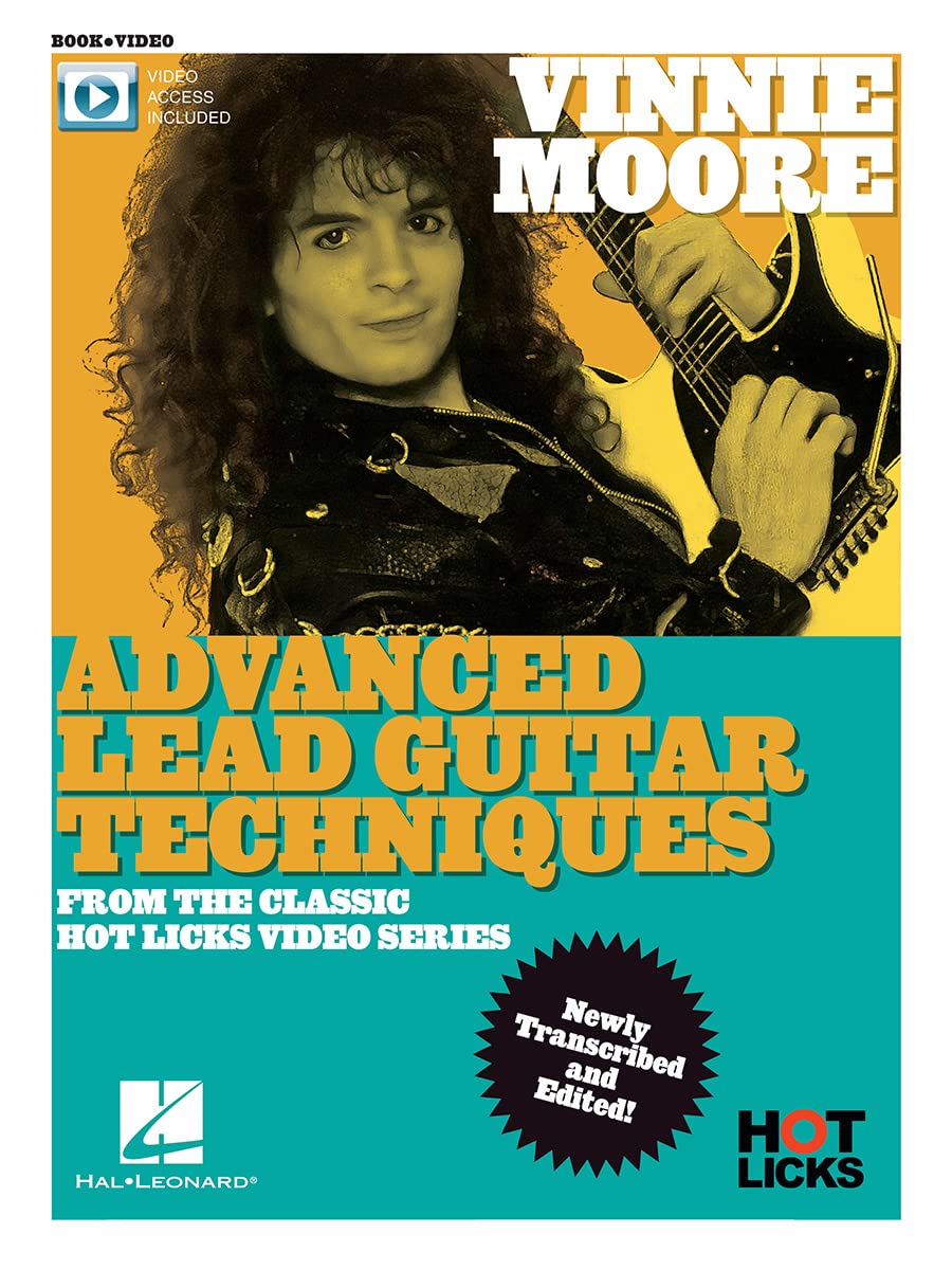 Vinnie Moore Advanced Lead Guitar Techniques from the Classic Hot Licks Video Series: Book with Online Video Access,Used