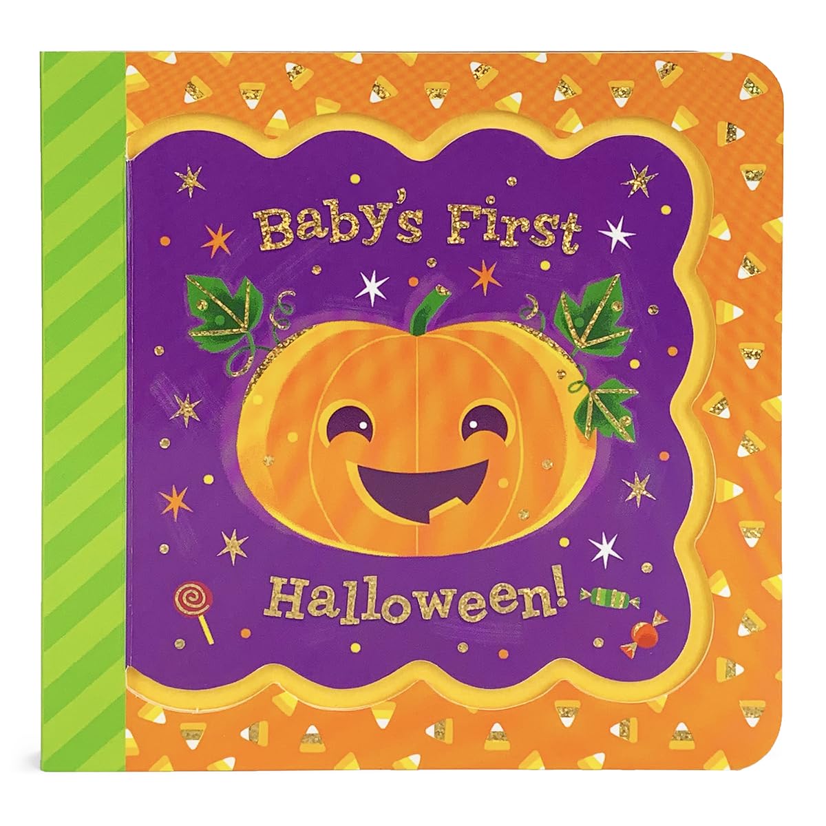 Baby'S First Halloween Greeting Card Board Book (Includes Envelope And Foil Sticker) For Newborns, 012 Months (Little Bird Gree