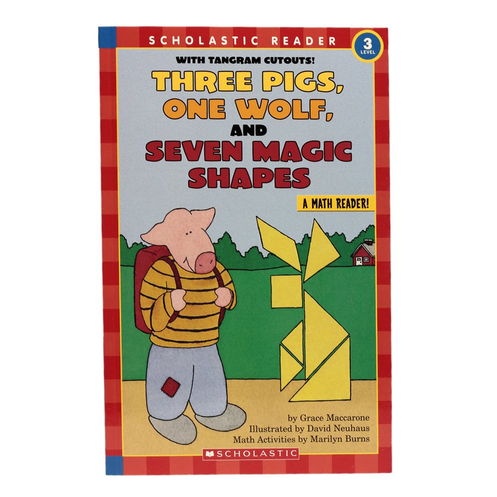 Three Pigs, One Wolf, Seven Magic Shapes (Level 3) (Scholastic Reader, Math)-used