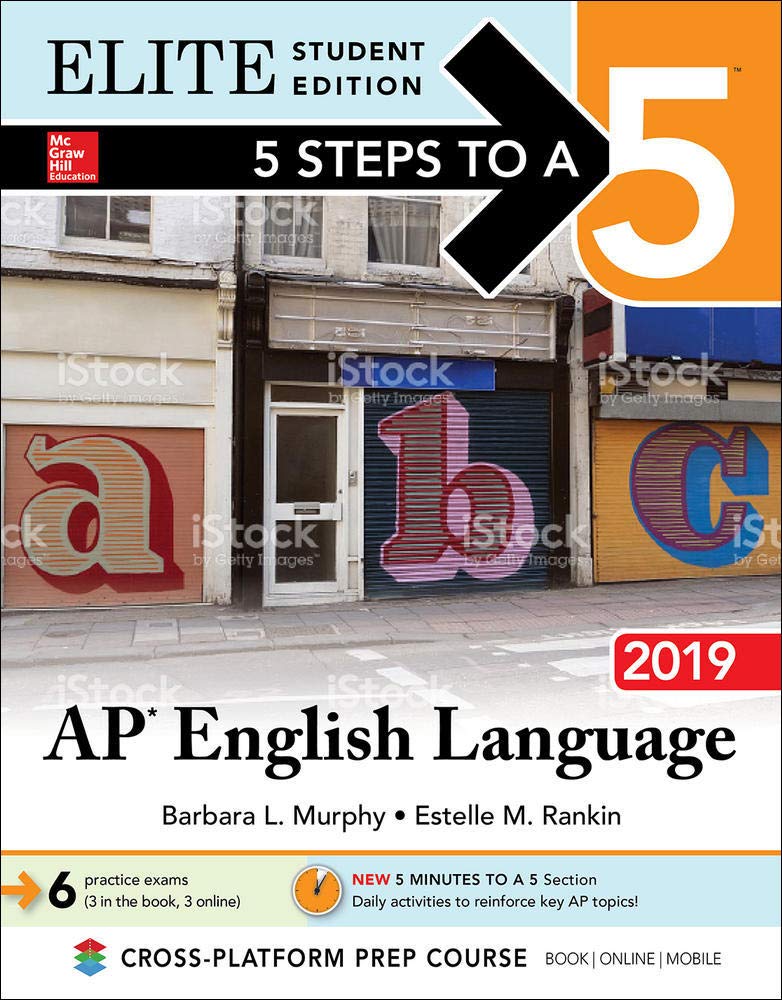 5 Steps to a 5: AP English Language 2019 Elite Student edition,Used