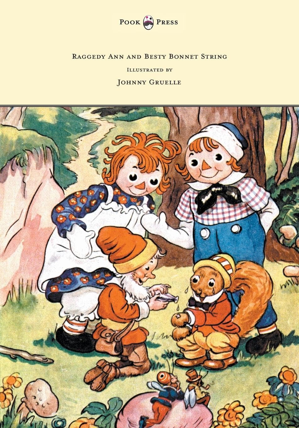 Raggedy Ann And Betsy Bonnet String Illustrated By Johnny Gruelle,Used