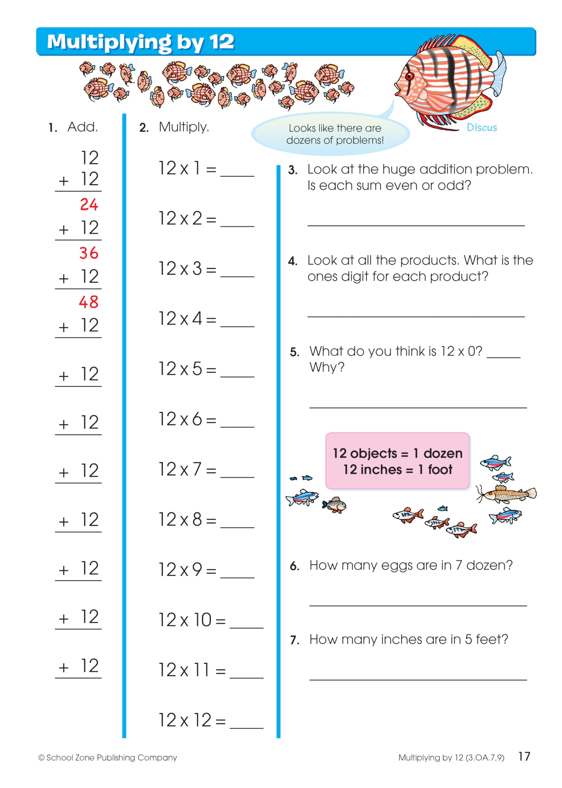 School Zone Multiplication & Division Workbook 64 Pages, Ages 8 To 10, 3Rd Grade, 4Th Grade, Estimation, Word Problems, Rema,Used