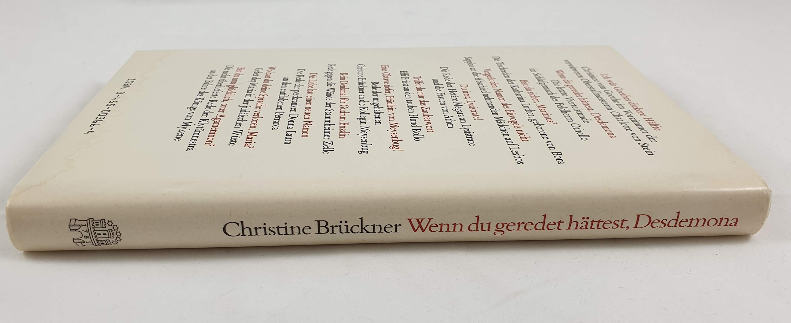 Wenn du geredet hattest, Desdemona: Ungehaltene Reden, ungehaltener Frauen (German Edition),Used
