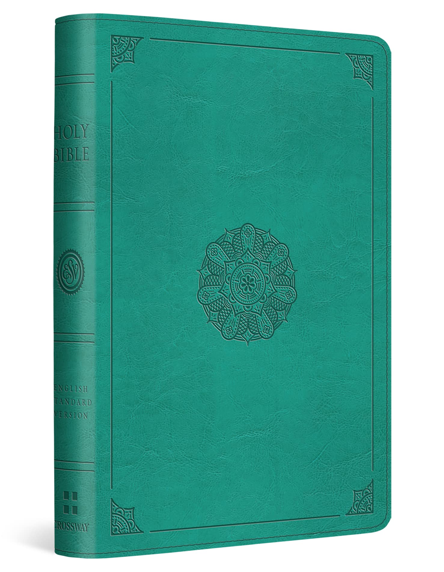 ESV Compact Bible (TruTone, Turquoise, Emblem Design),Used