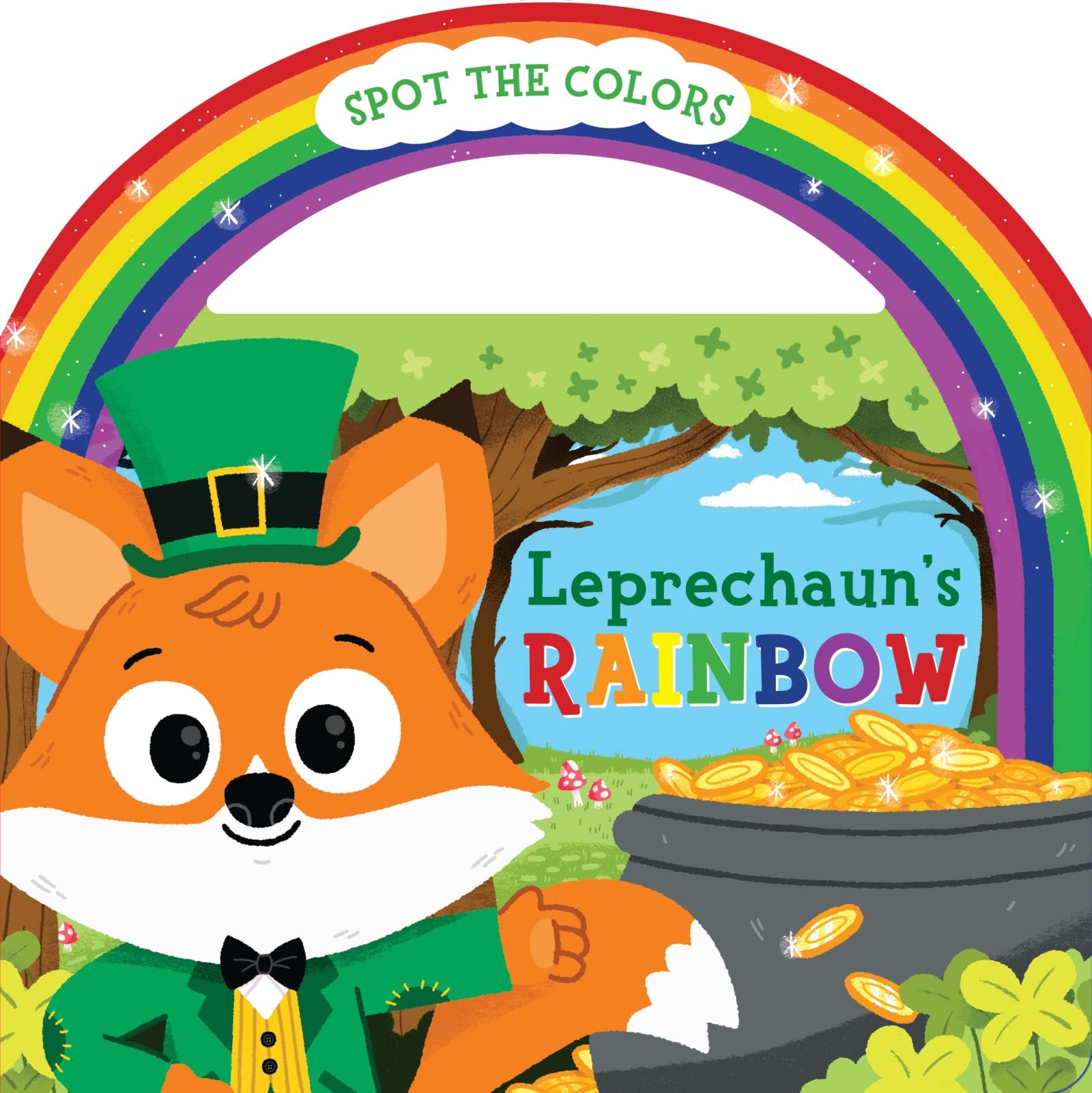 Leprechaun's Rainbow Board Book with Handle,Used