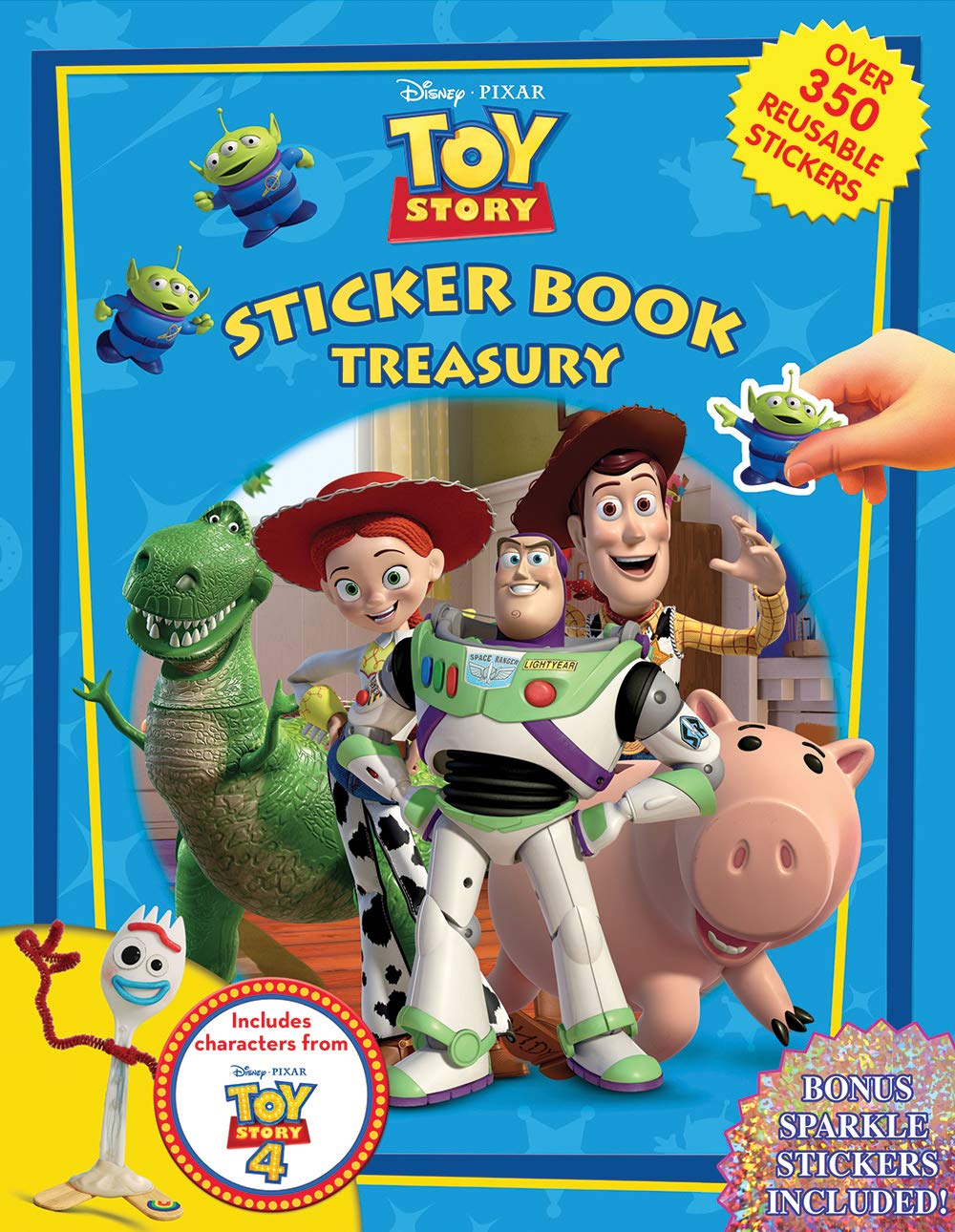 Disney / Pixar Toy Story Sticker Book Treasury Activity Books for kids, 350 reusable stickers, 96 pages of fun,Used
