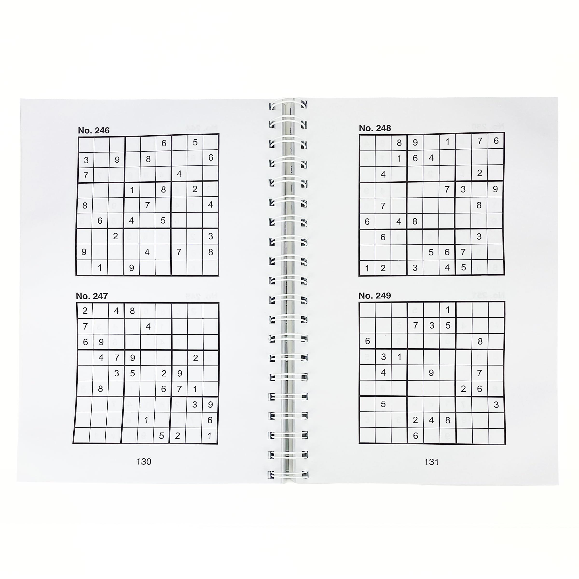 Sudoku: Over 200 Puzzles & Solutions, Easy to Hard Puzzles for Adults, SpiralBound (Brain Busters),Used