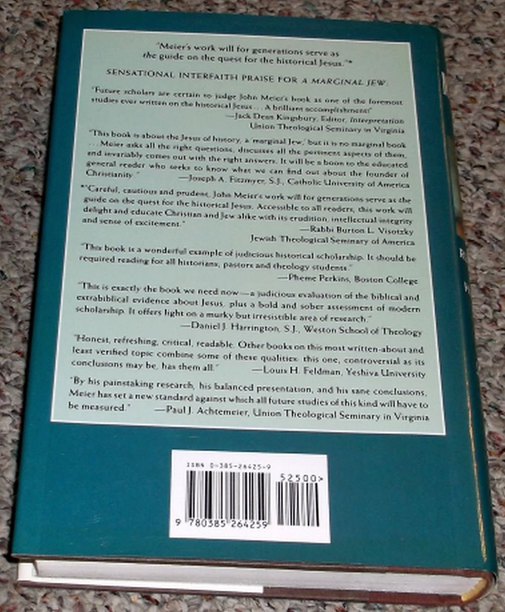 A Marginal Jew, Volume Three: Rethinking The Historical Jesus (Marginal Jew Rethinking The Historical Jesus),New