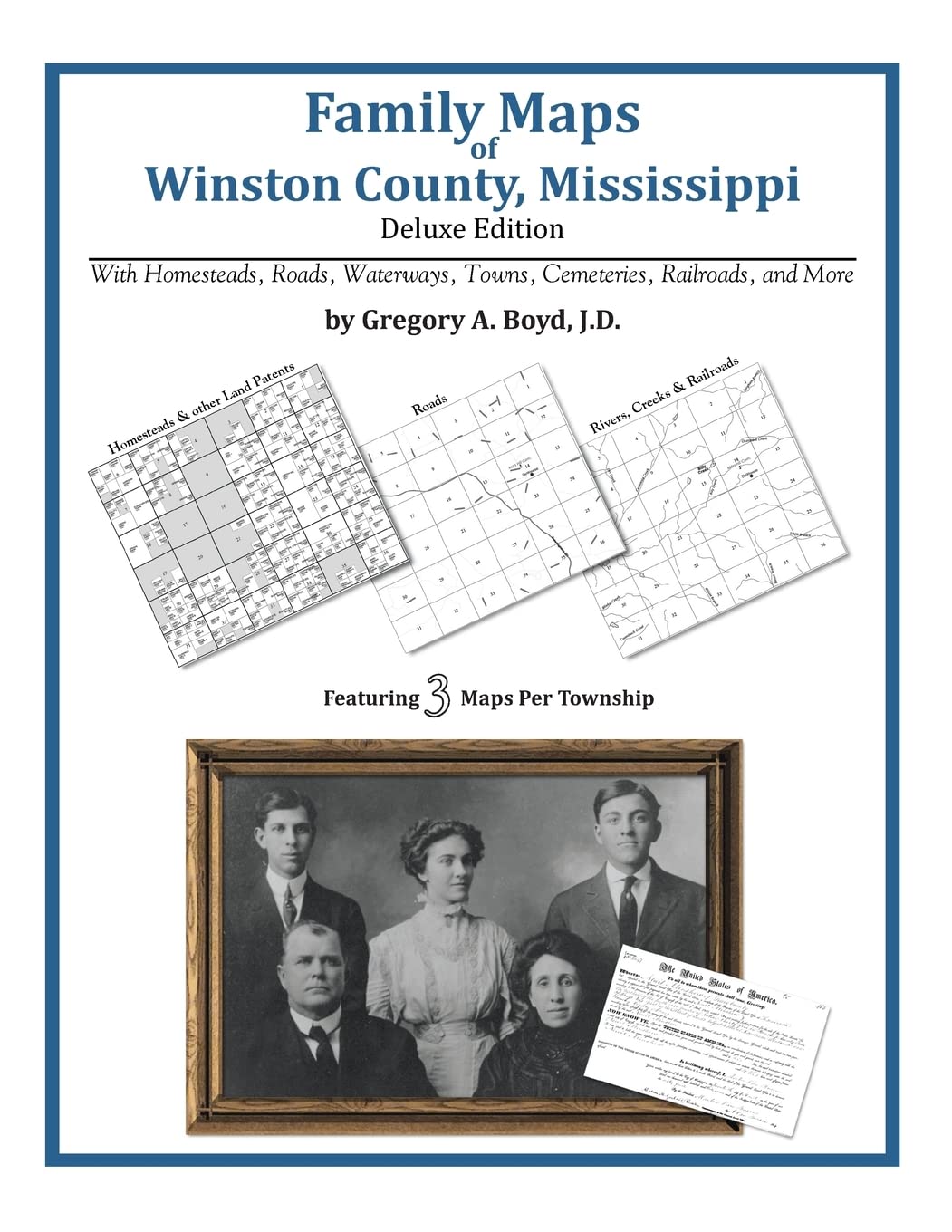 Family Maps of Winston County, Mississippi,Used