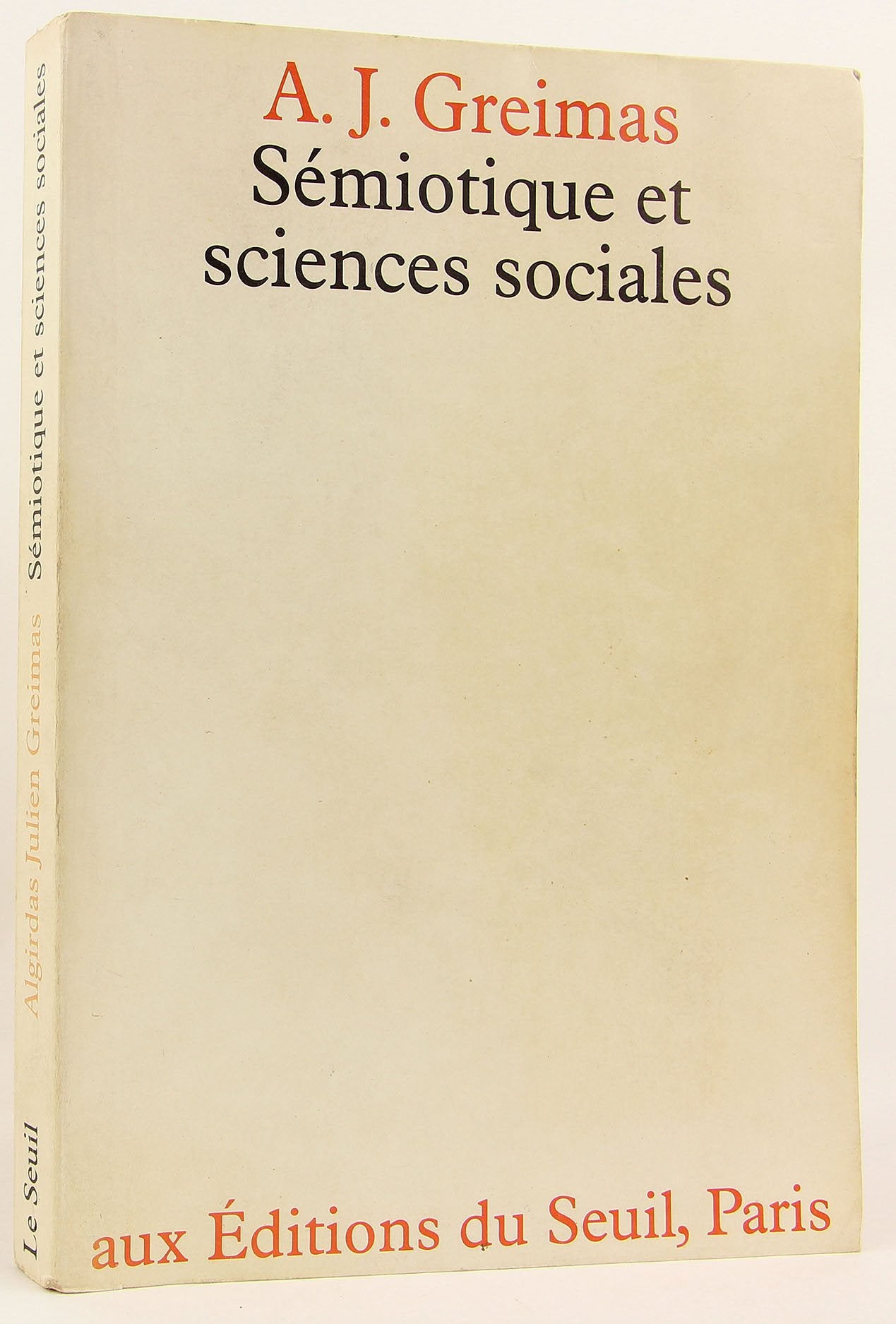 Se?iotique et sciences sociales (French Edition),Used