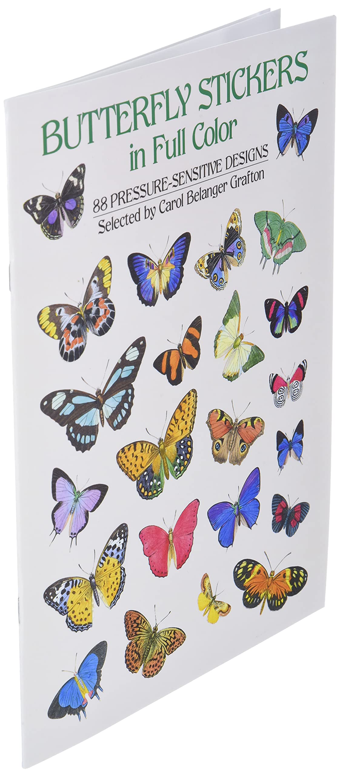 Butterfly Stickers in Full Color: 88 PressureSensitive Designs,Used