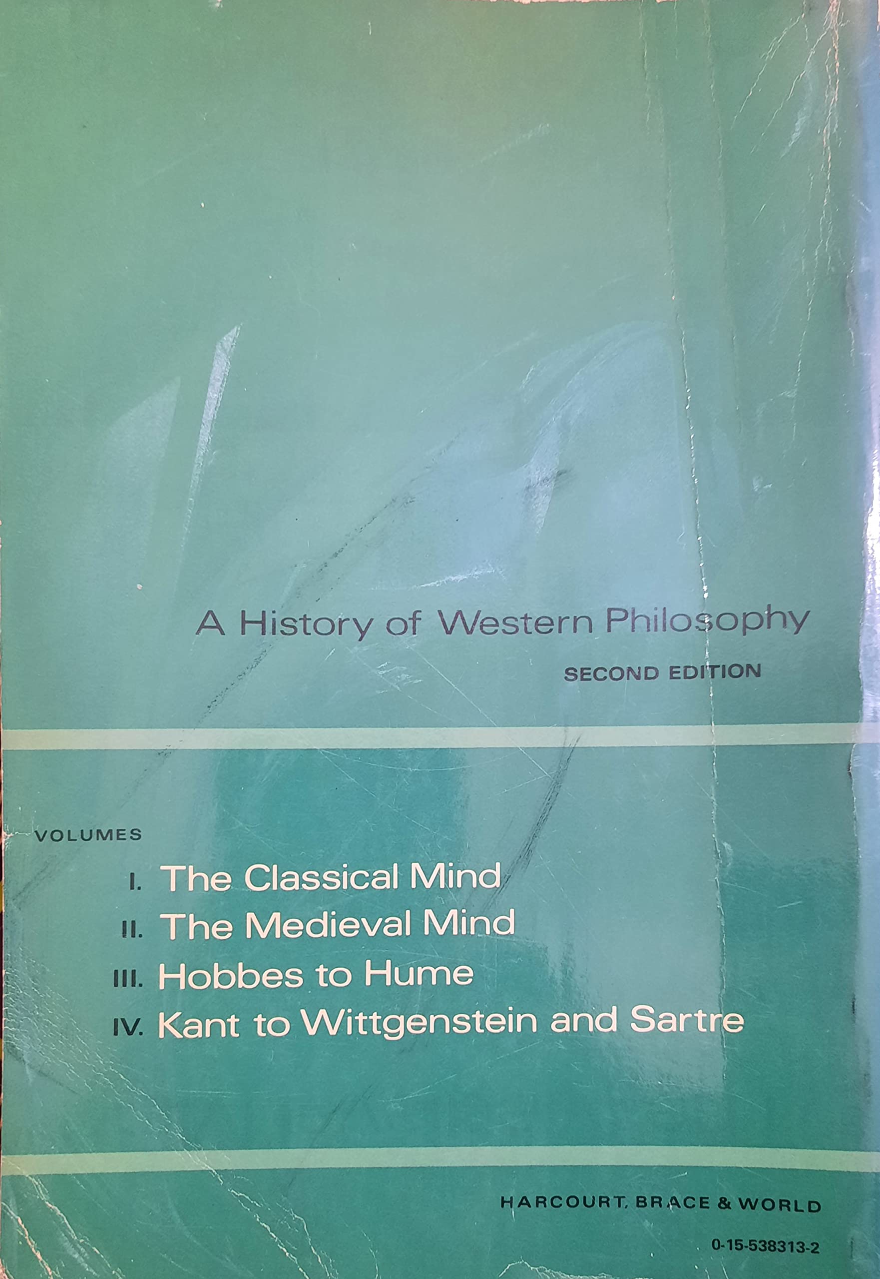 A History Of Western Philosophy: The Medieval Mind, Volume Ii,Used