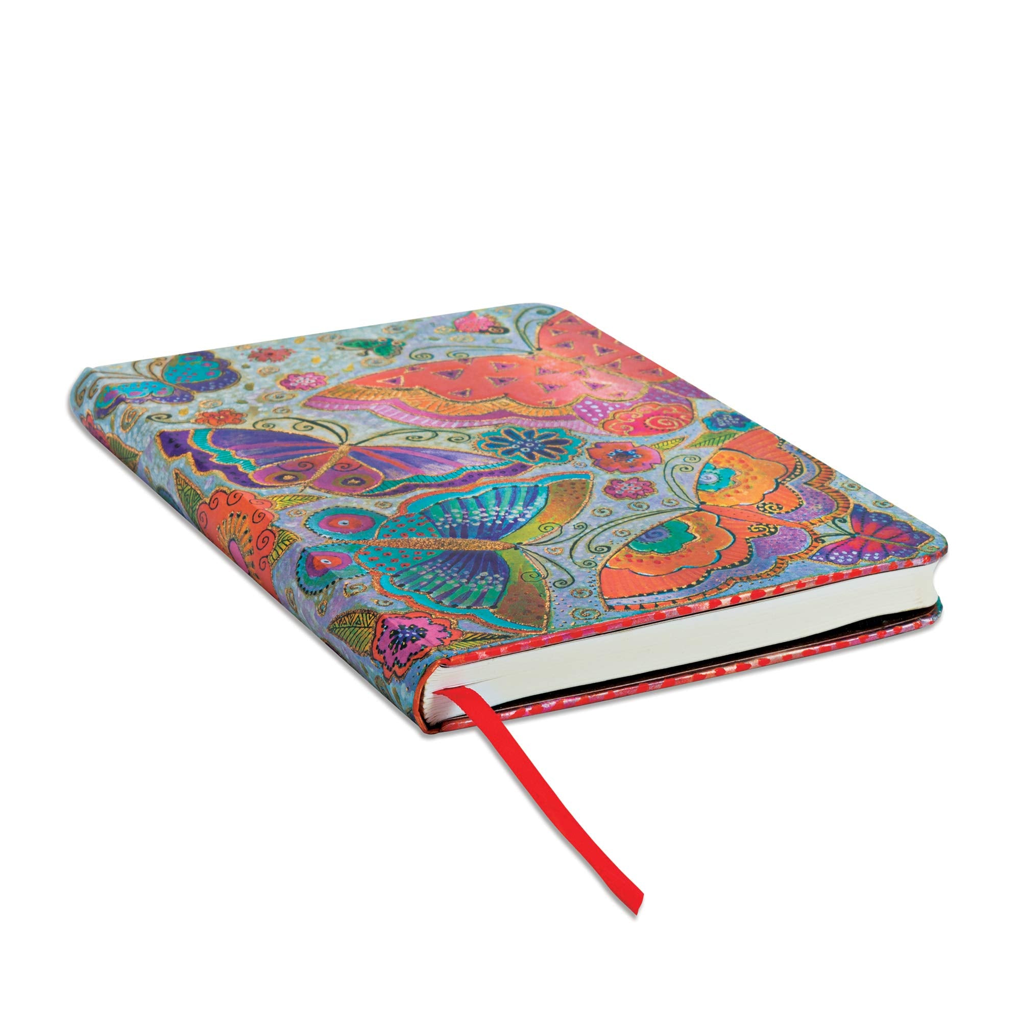 Paperblanks  Flutterbyes  Playful Creations  Hardcover  Midi  Lined  Elastic Band Closure  176 Pg  85 GSM,Used