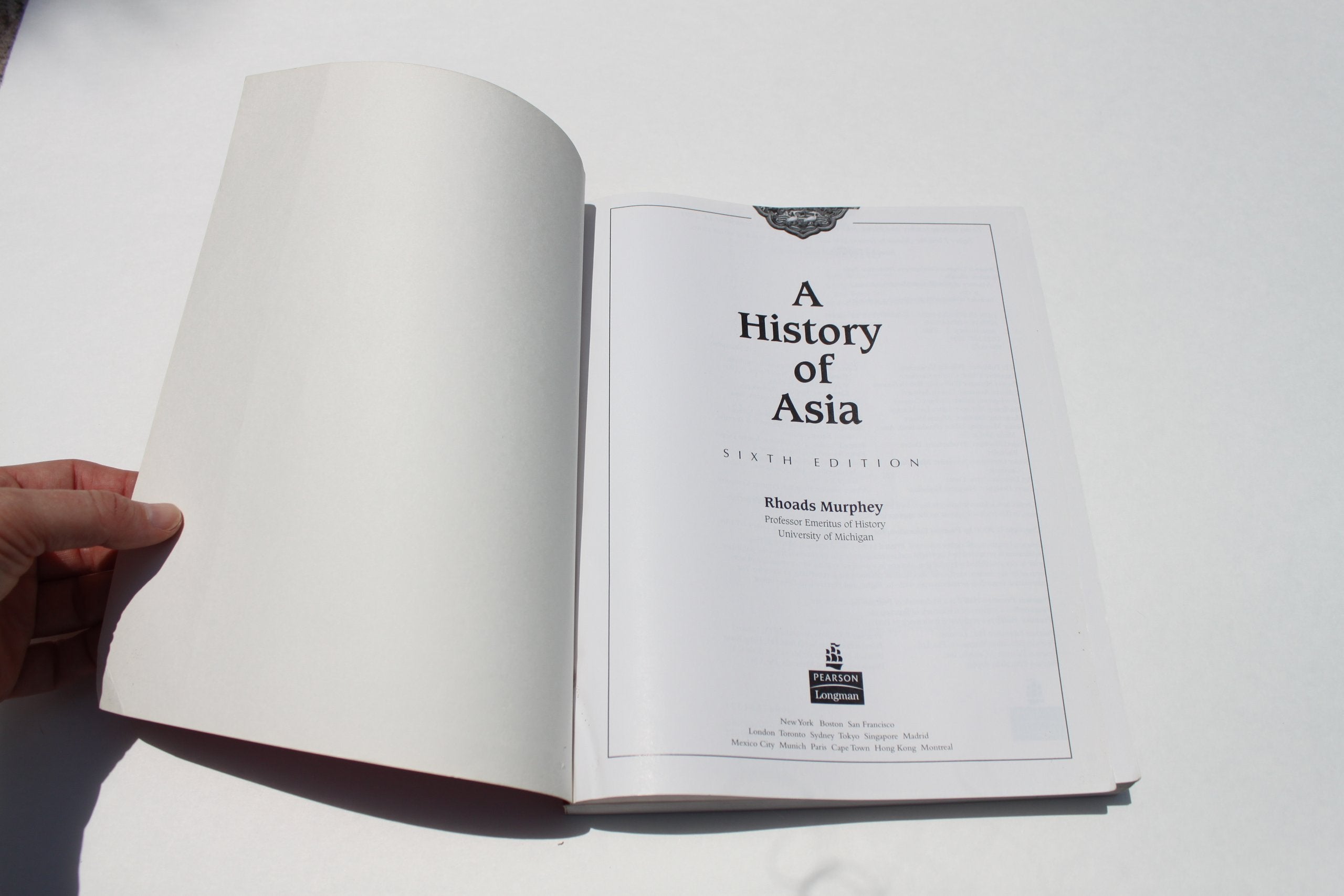 A History of Asia (6th Edition),New