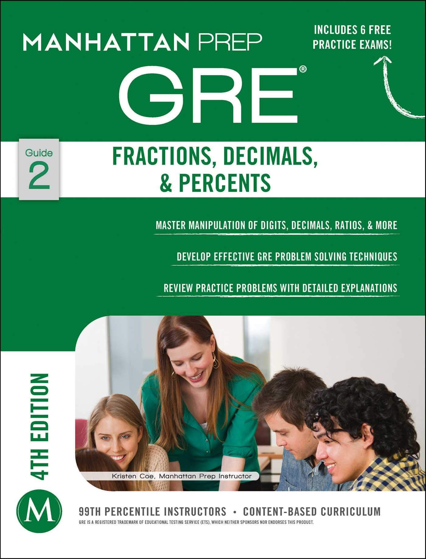 GRE Fractions, Decimals, & Percents (Manhattan Prep GRE Strategy Guides),Used