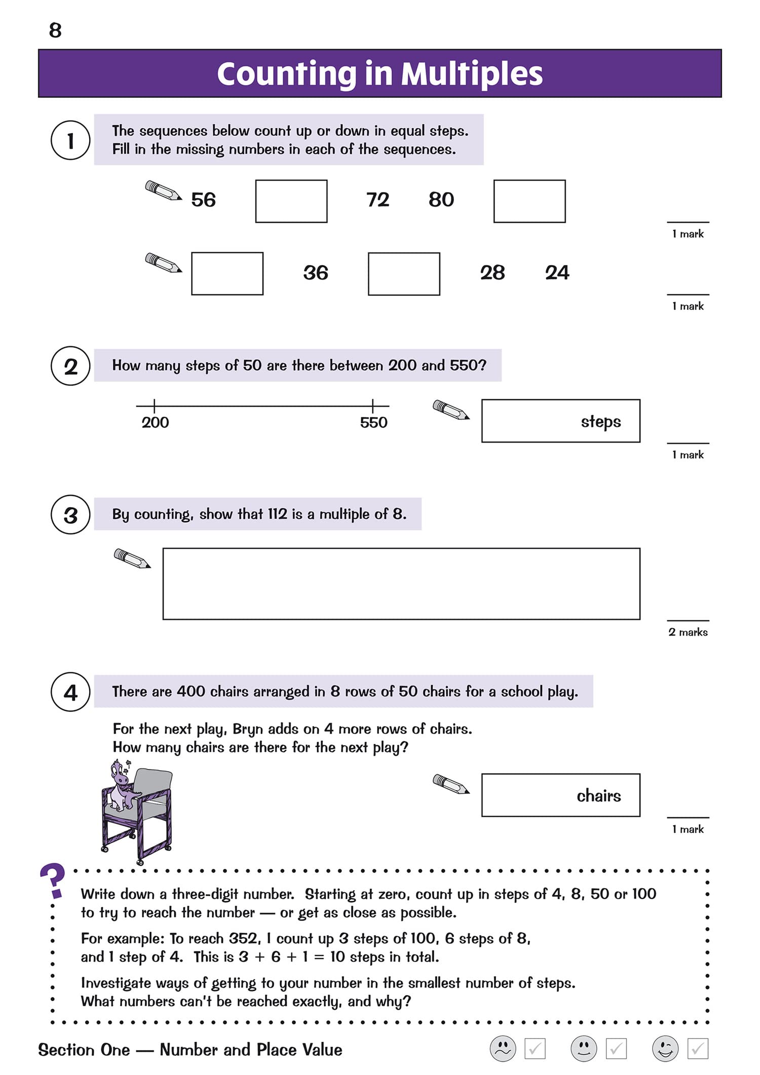 New KS2 Maths Targeted Question Book: Challenging Maths Year 3 Stretch (CGP KS2 Maths),Used