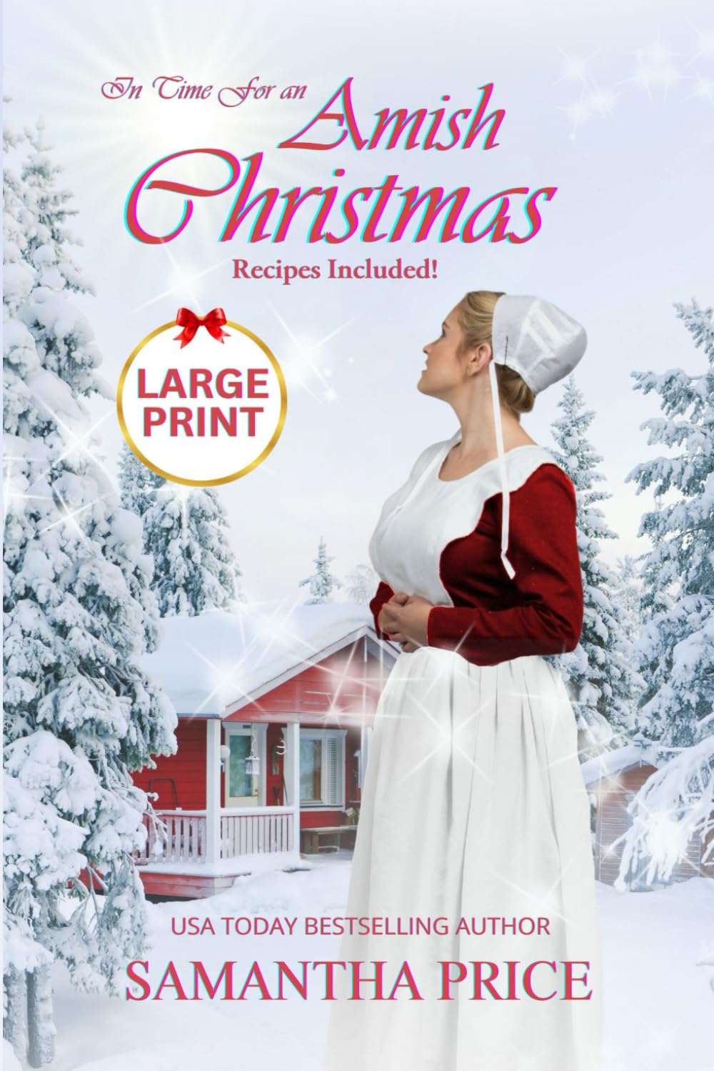 In Time For An Amish Christmas LARGE PRINT: An Amish Romance Christmas Novel,Used