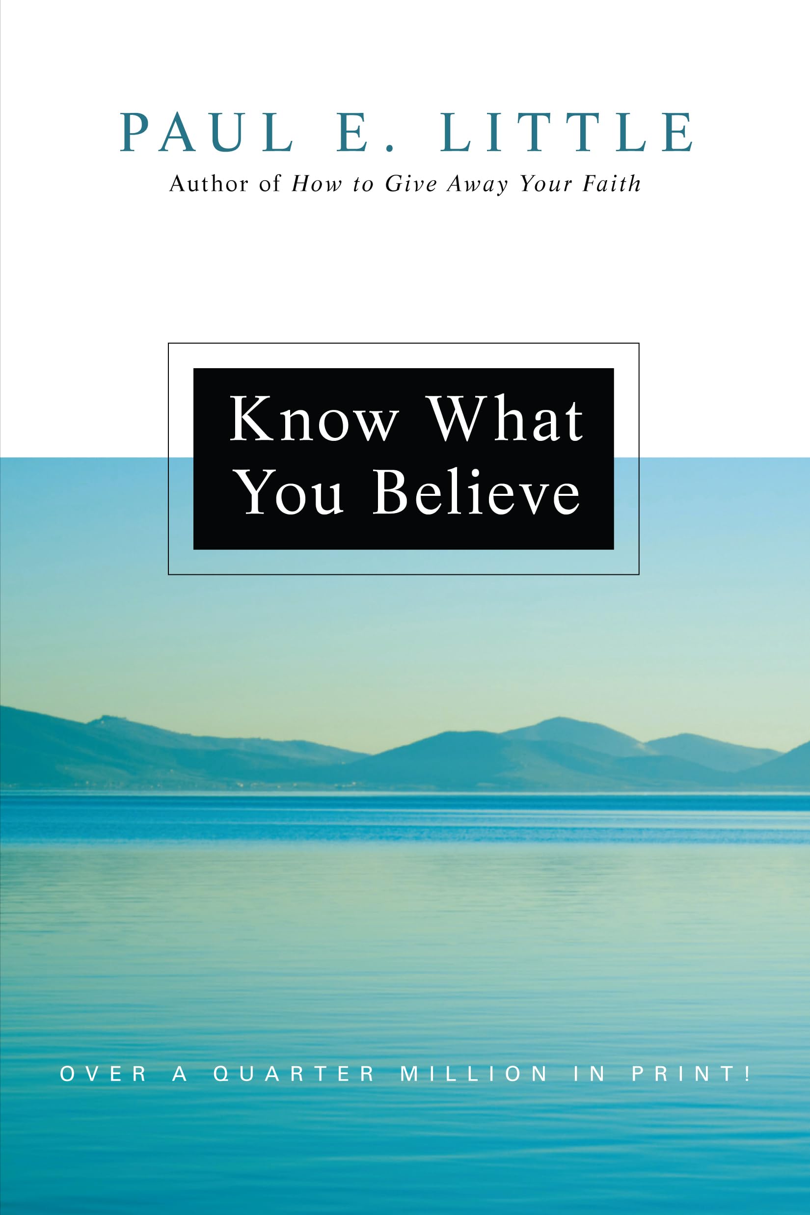 Know What You Believe,New