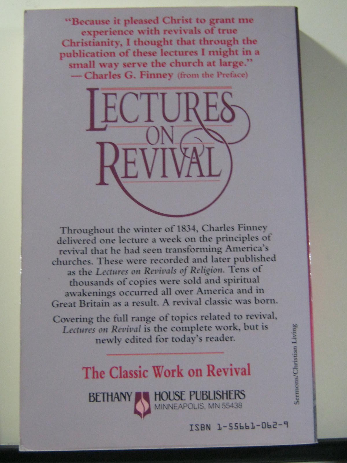 Lectures on Revival,New