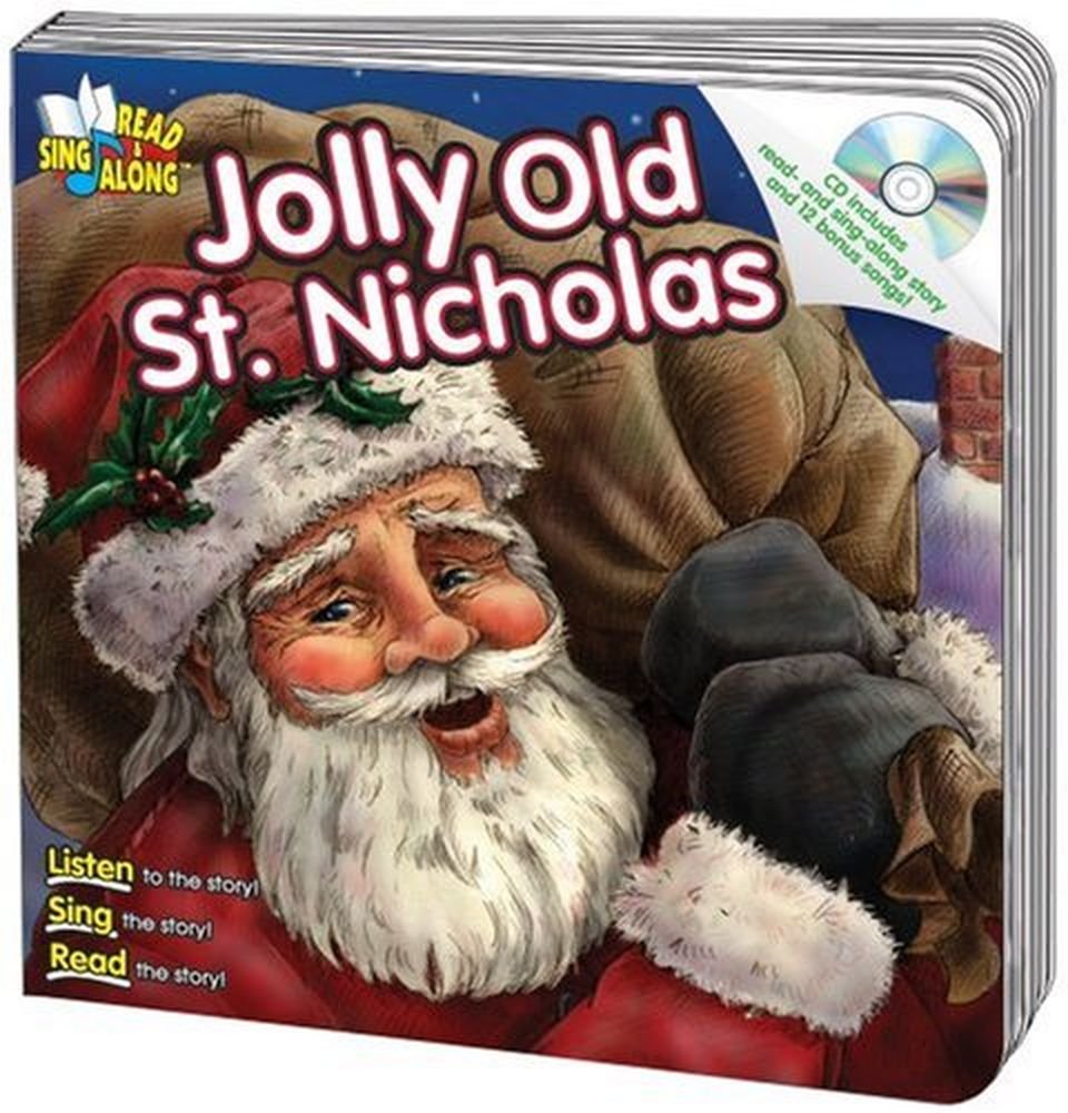 Jolly Old St. Nicholas Read & Sing Along Board Book With CD,Used