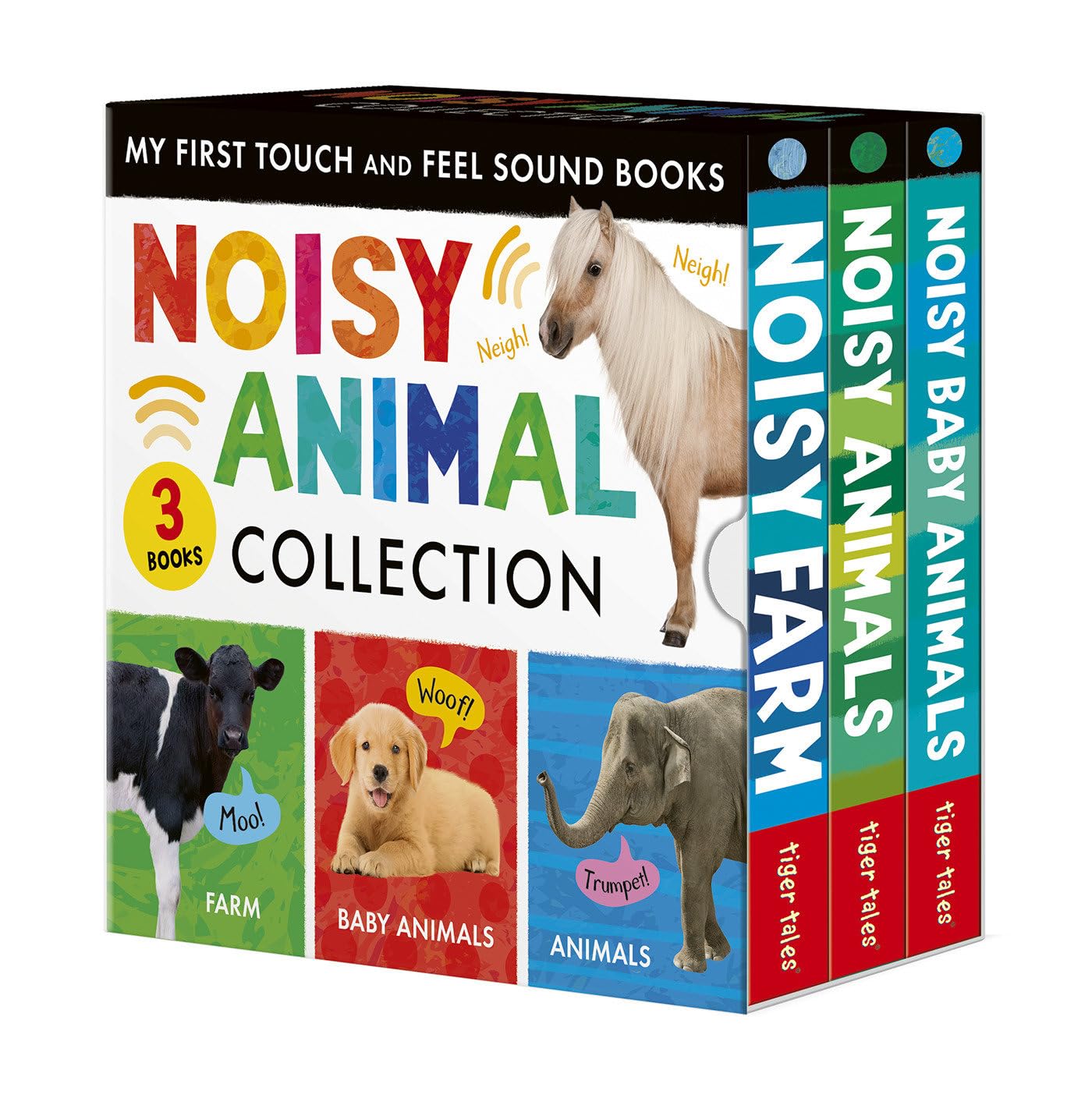 Noisy Animal 3Book Boxed Set: My First Touch and Feel Sound Books: Noisy Baby Animals; Noisy Farm; Noisy Animals,New