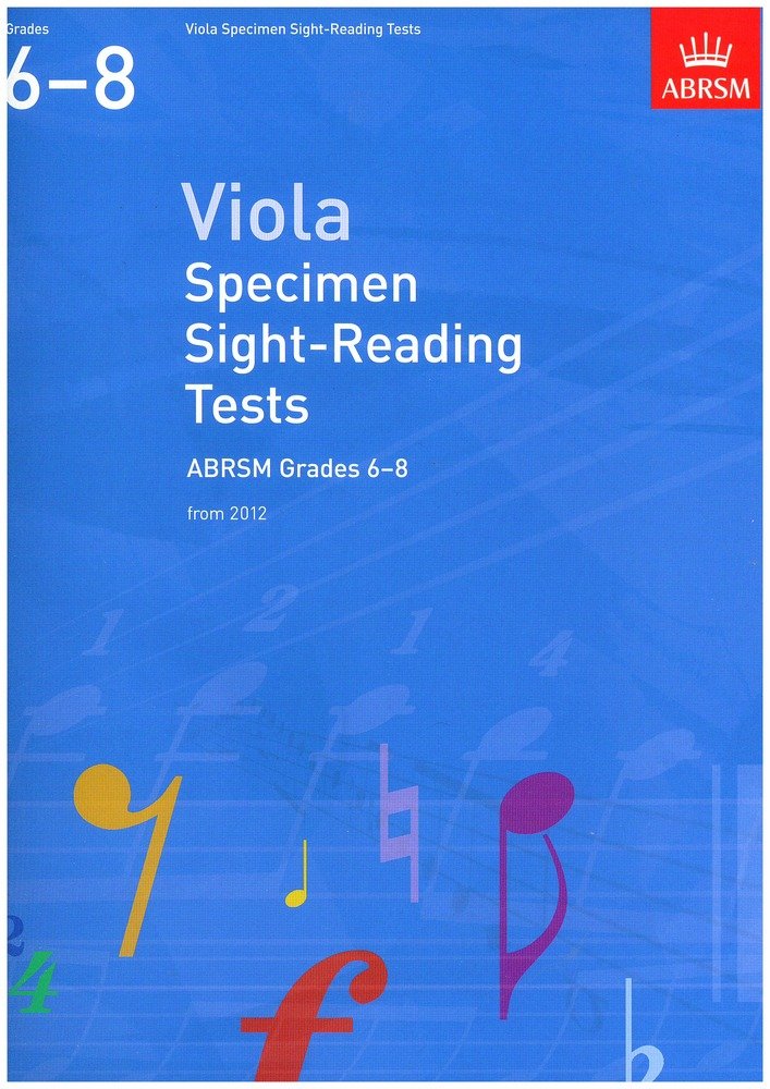 Viola Specimen Sight Reading Tests 68,Used