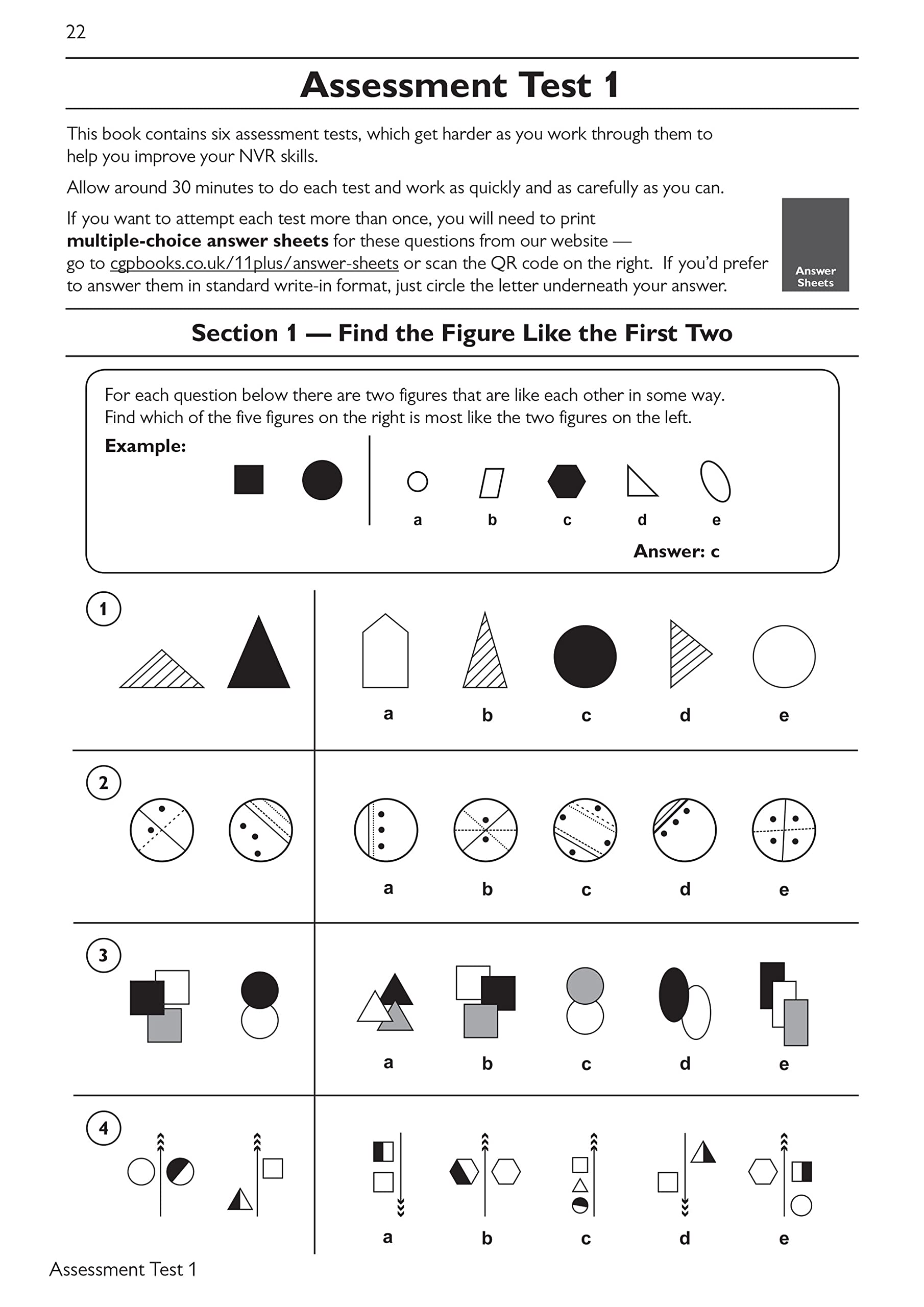 New 11+ GL NonVerbal Reasoning Practice Book & Assessment Tests Ages 1011 (with Online Edition) (CGP 11+ GL),Used