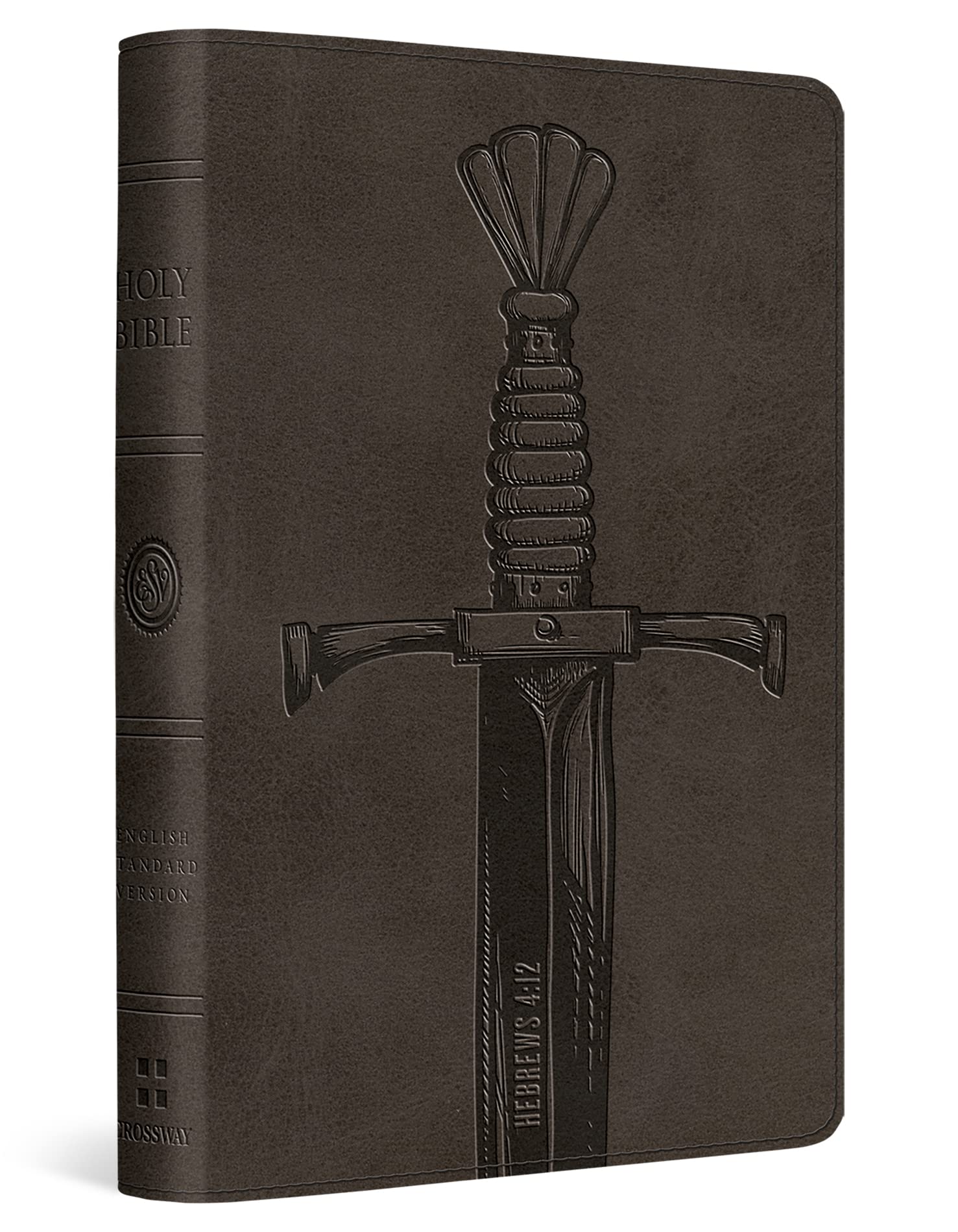 ESV Compact Bible (TruTone, Silver, Sword Design),Used