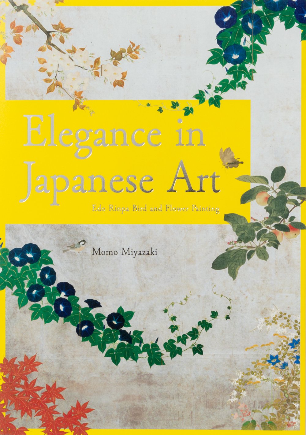 Elegance in Japanese Art: Edo Rinpa bird and flower painting,Used