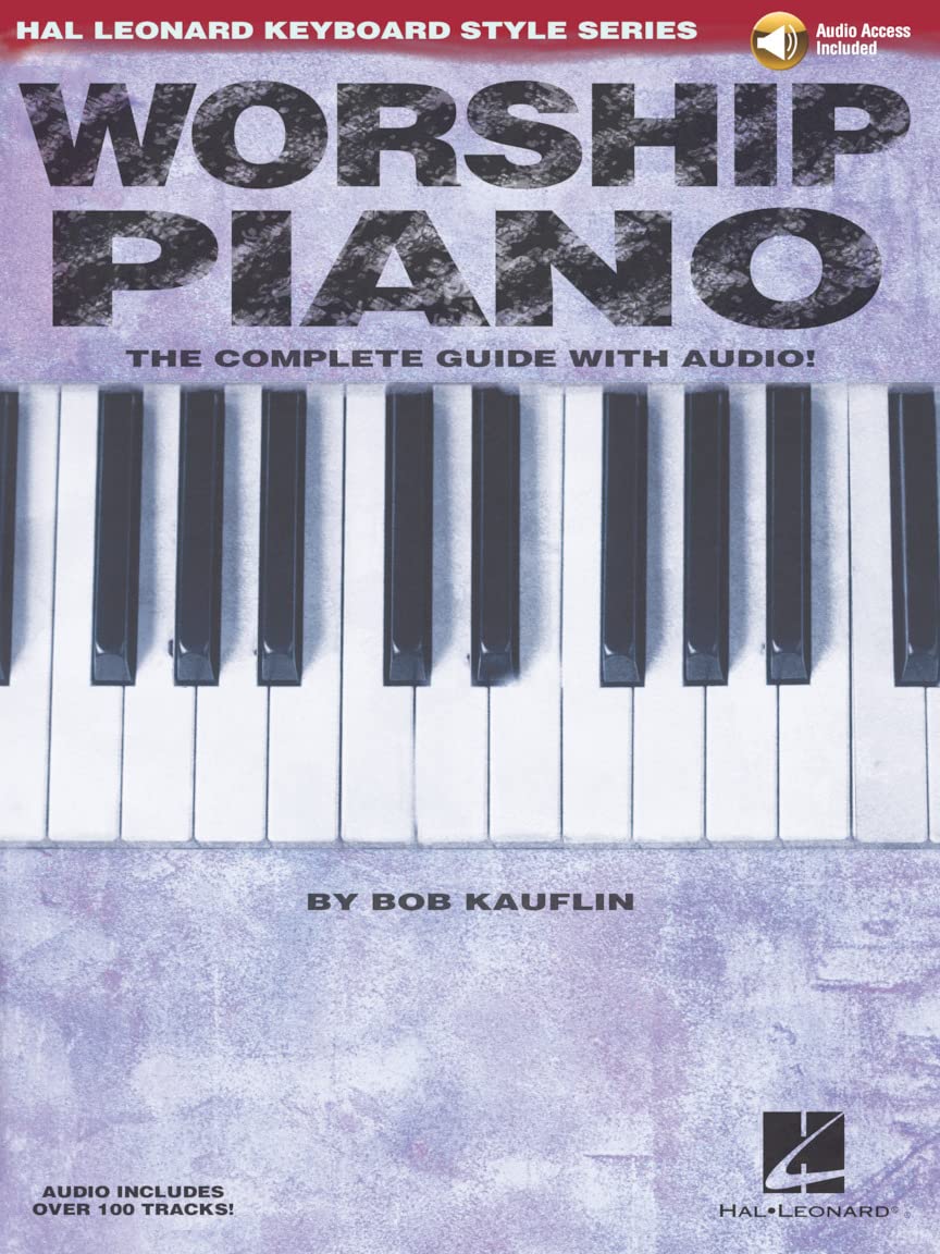 Worship Piano Hal Leonard Keyboard Style Series Book with Online Audio Modern Worship Keyboard Method Chords Rhythms and Nashv,Used