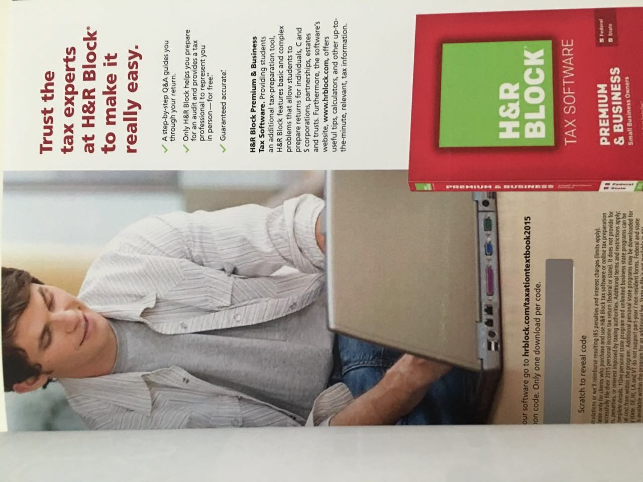 Income Tax Fundamentals 2016 (with H&R Block Premium & Business Access Code),Used