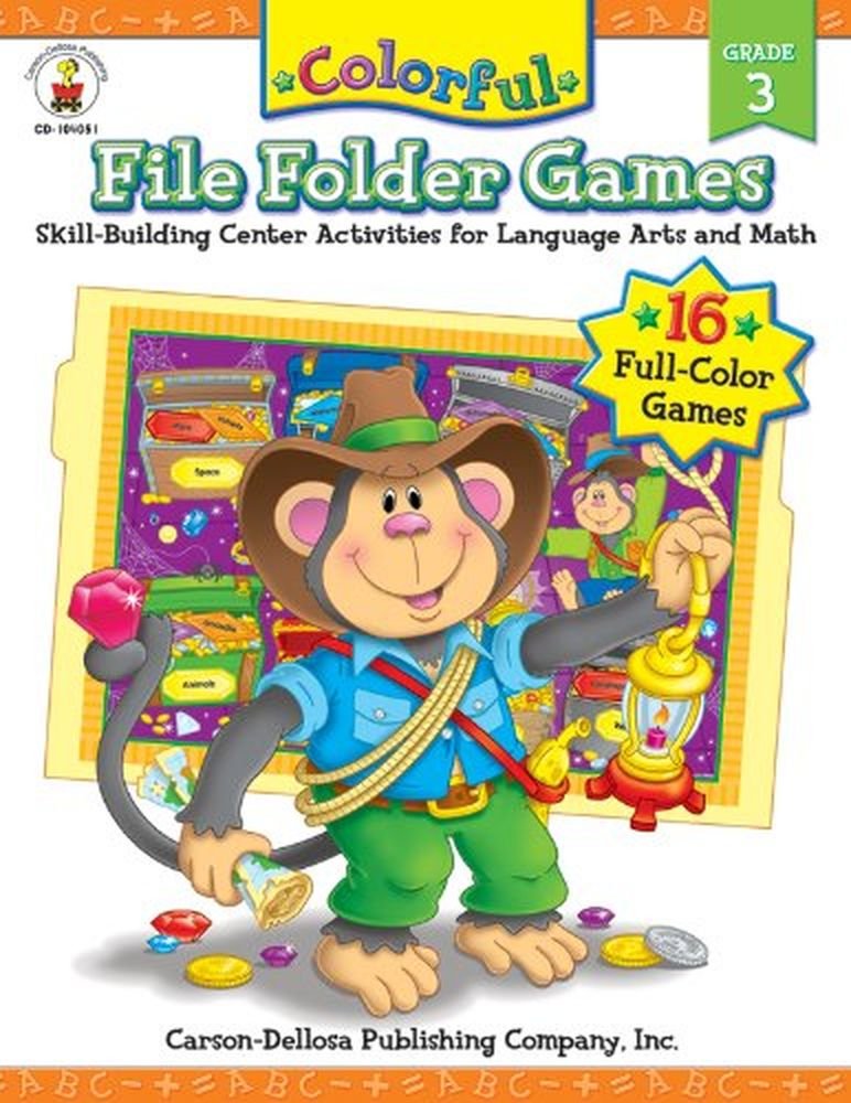 Colorful File Folder Games, Grade 3 (Colorful Game Book Series),Used