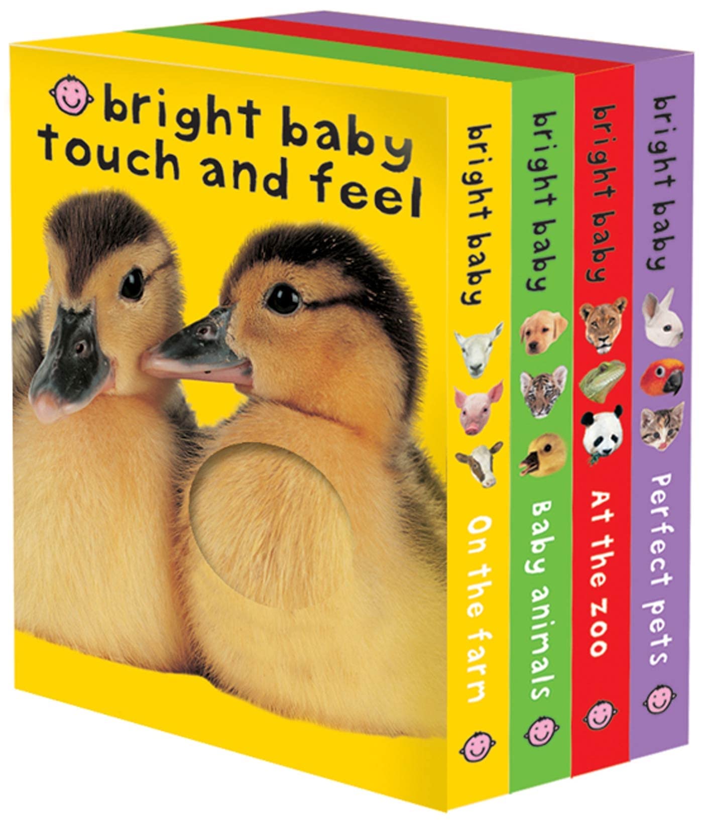 Bright Baby Touch & Feel Boxed Set: On The Farm, Baby Animals, At The Zoo And Perfect Pets (Bright Baby Touch And Feel),Used
