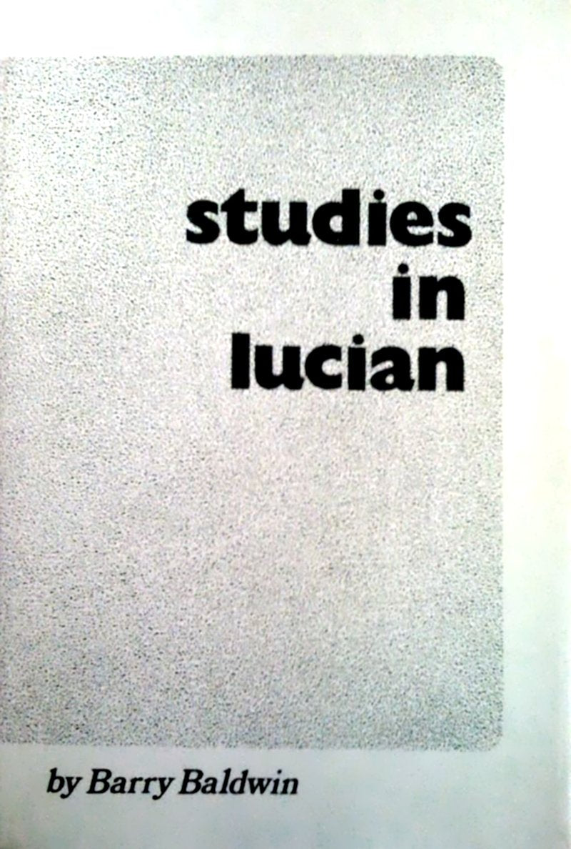 Studies In Lucian,New