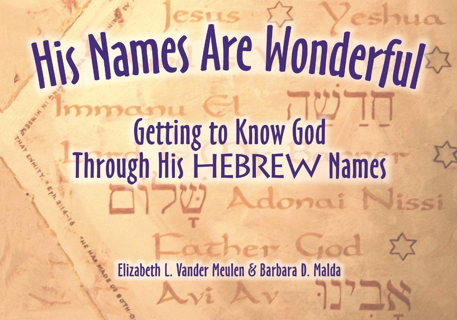 His Names are Wonderful: Getting to Know God Through His Hebrew Names,Used