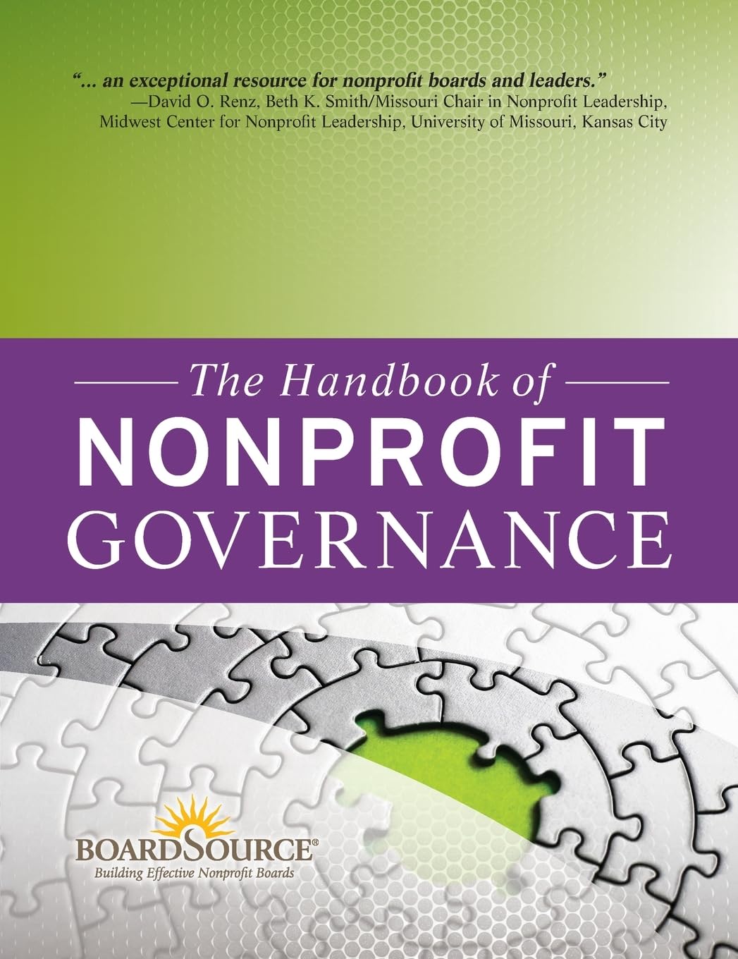 The Handbook of Nonprofit Governance,Used
