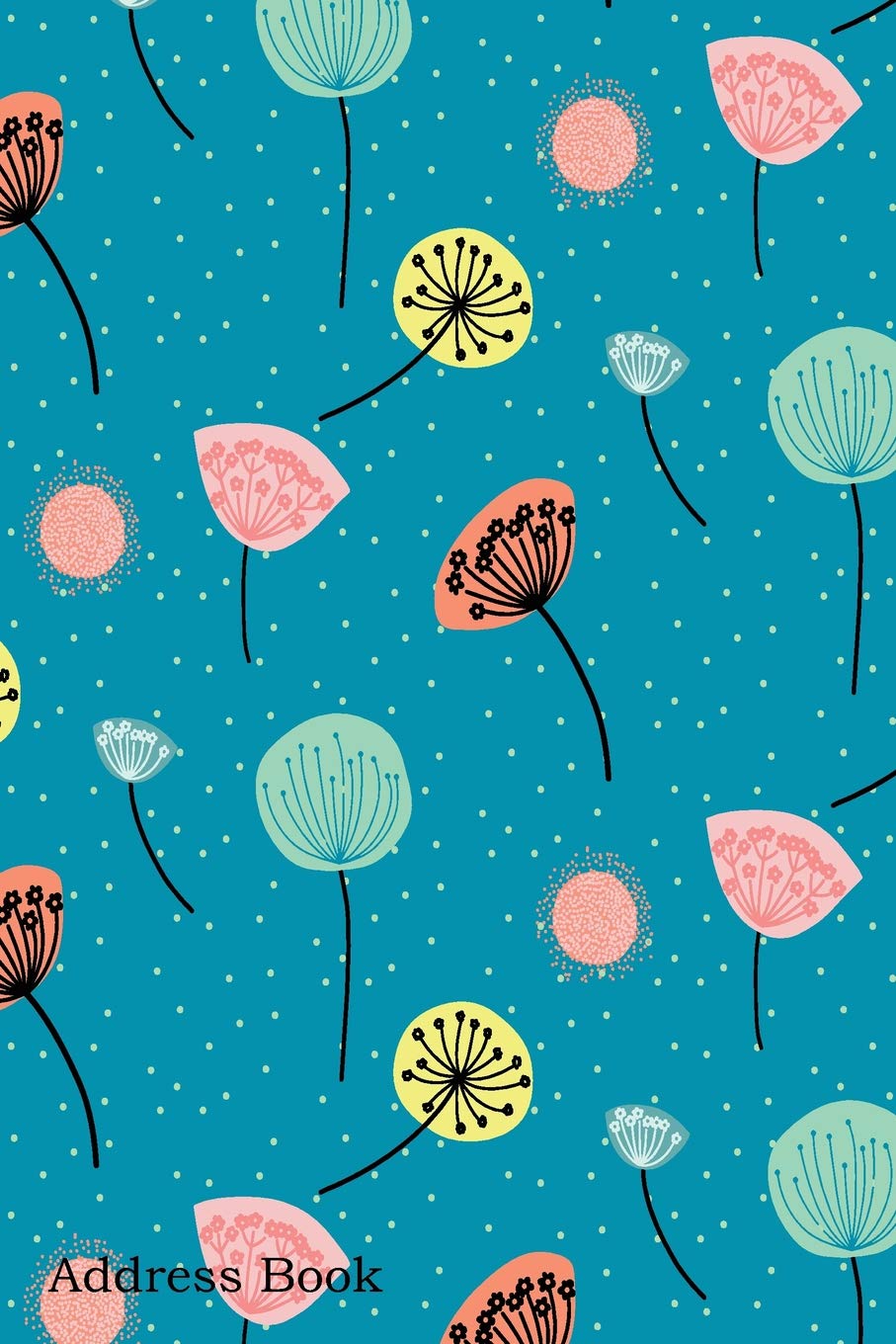 Address Book: For Contacts, Addresses, Phone, Email, Note,Emergency Contacts,Alphabetical Index With Flower Trendy Pattern Desig,Used