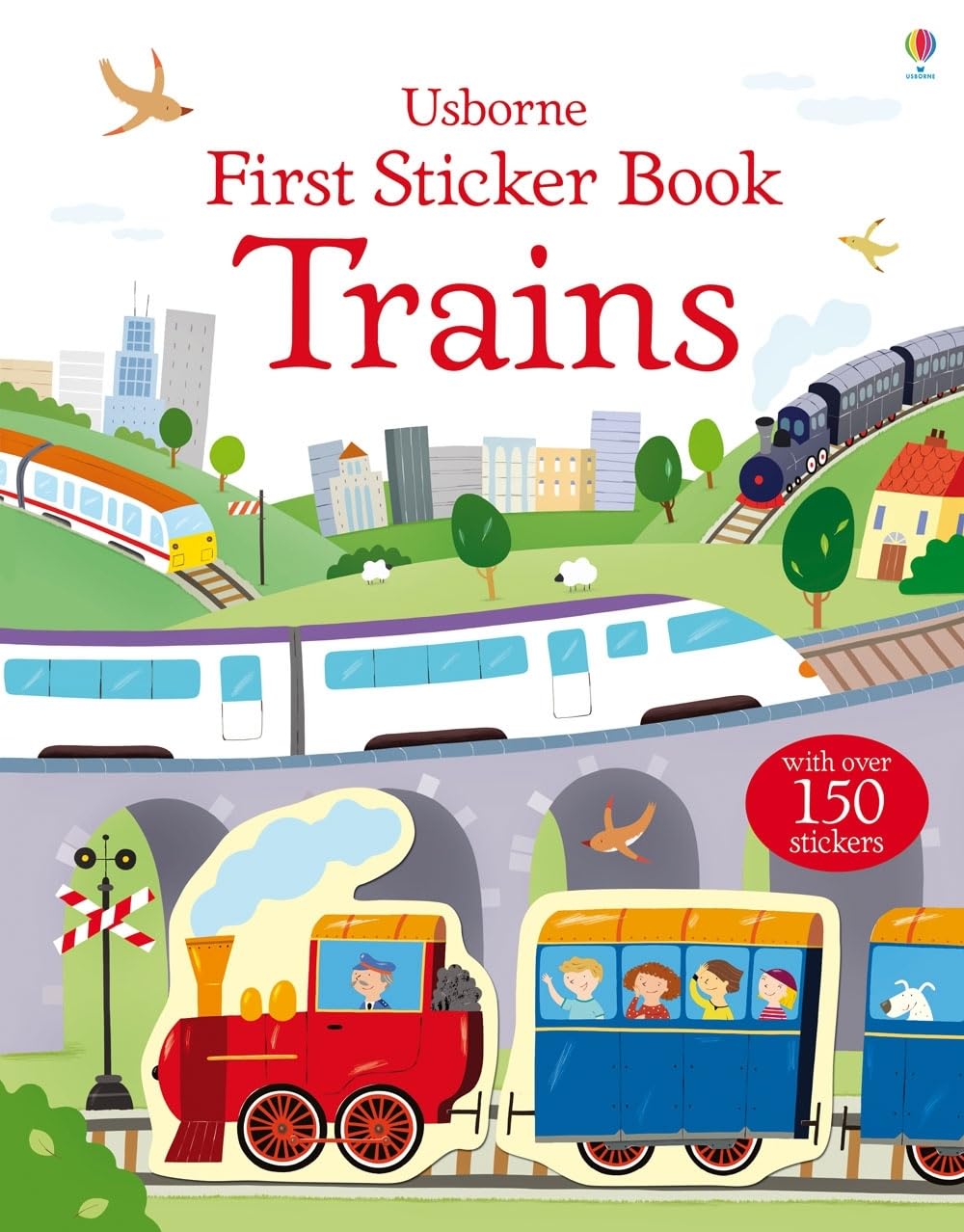 First Sticker Book Trains (First Sticker Books),New