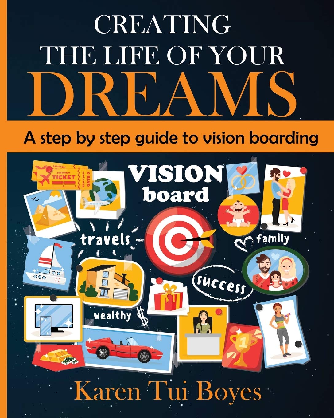 Creating The Life Of Your Dreams: A step by step guide to vision boarding,Used