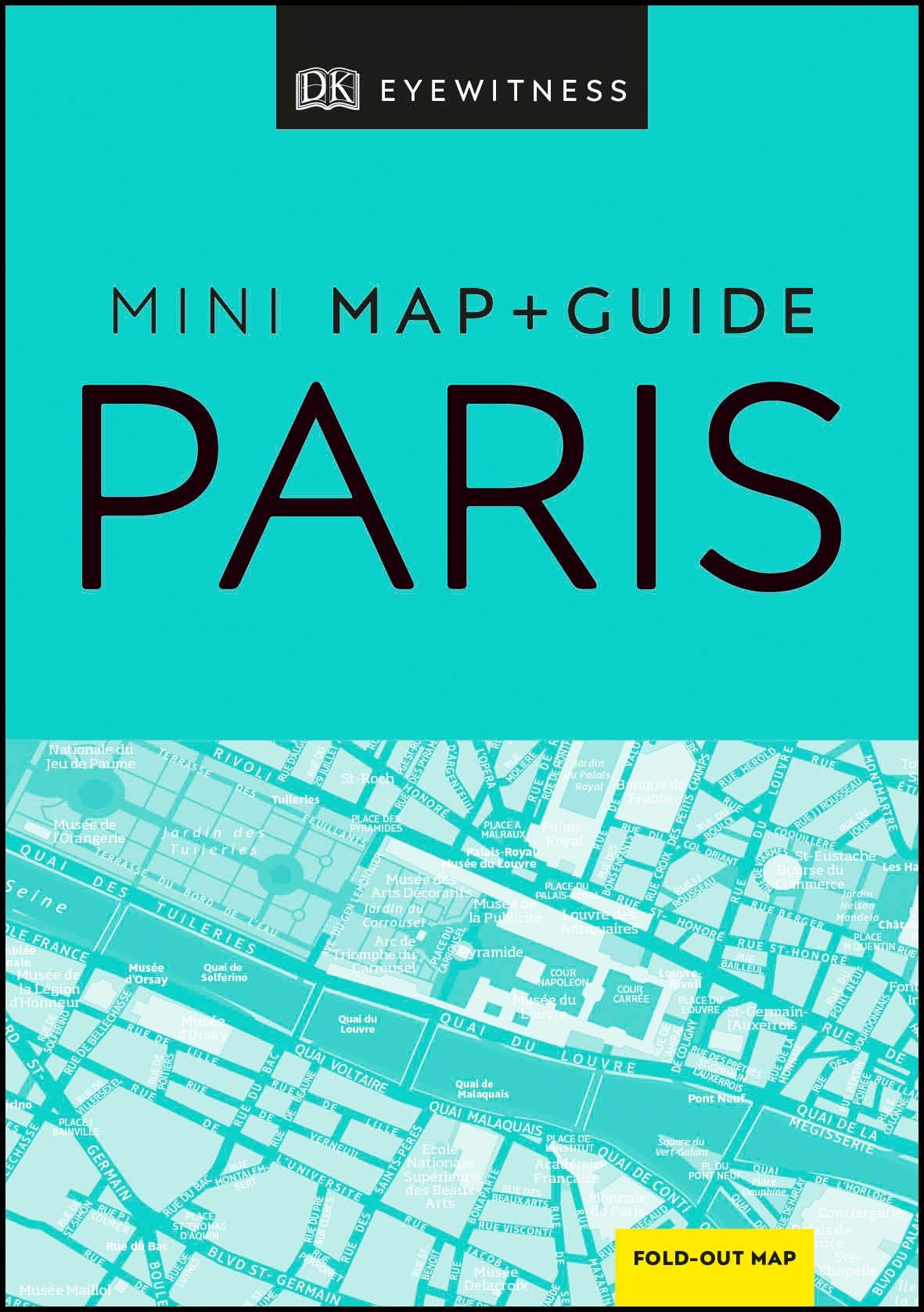 DK Eyewitness Paris Mini Map and Guide (Pocket Travel Guide),Used